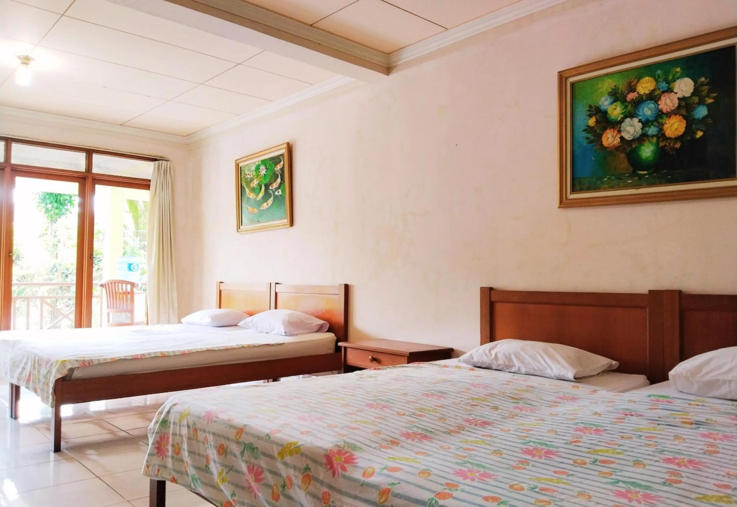 Bed in Hotel Grand Astoeti