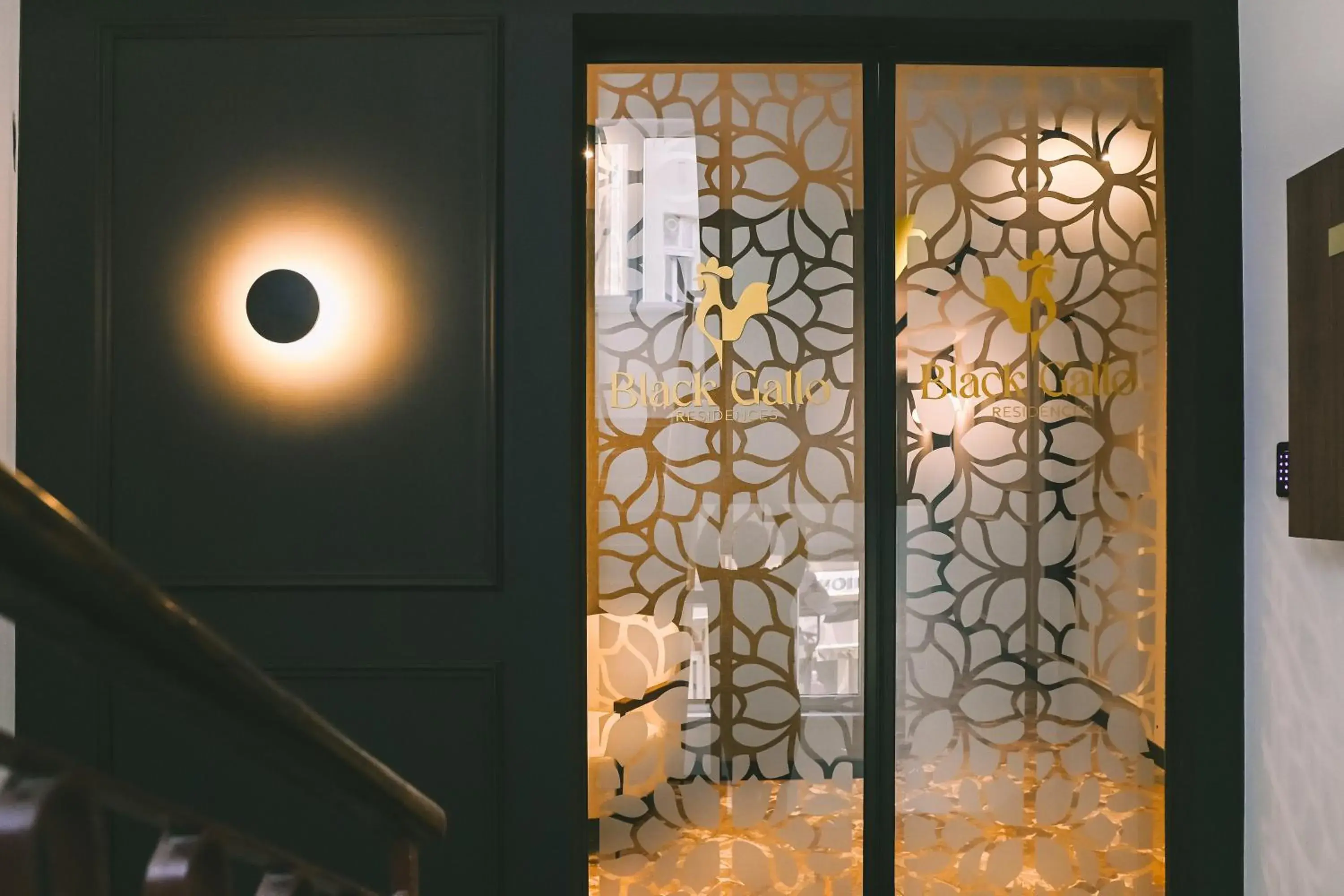 Facade/entrance in Black Gallo Residences Facade/entrance in Black Gallo Residences