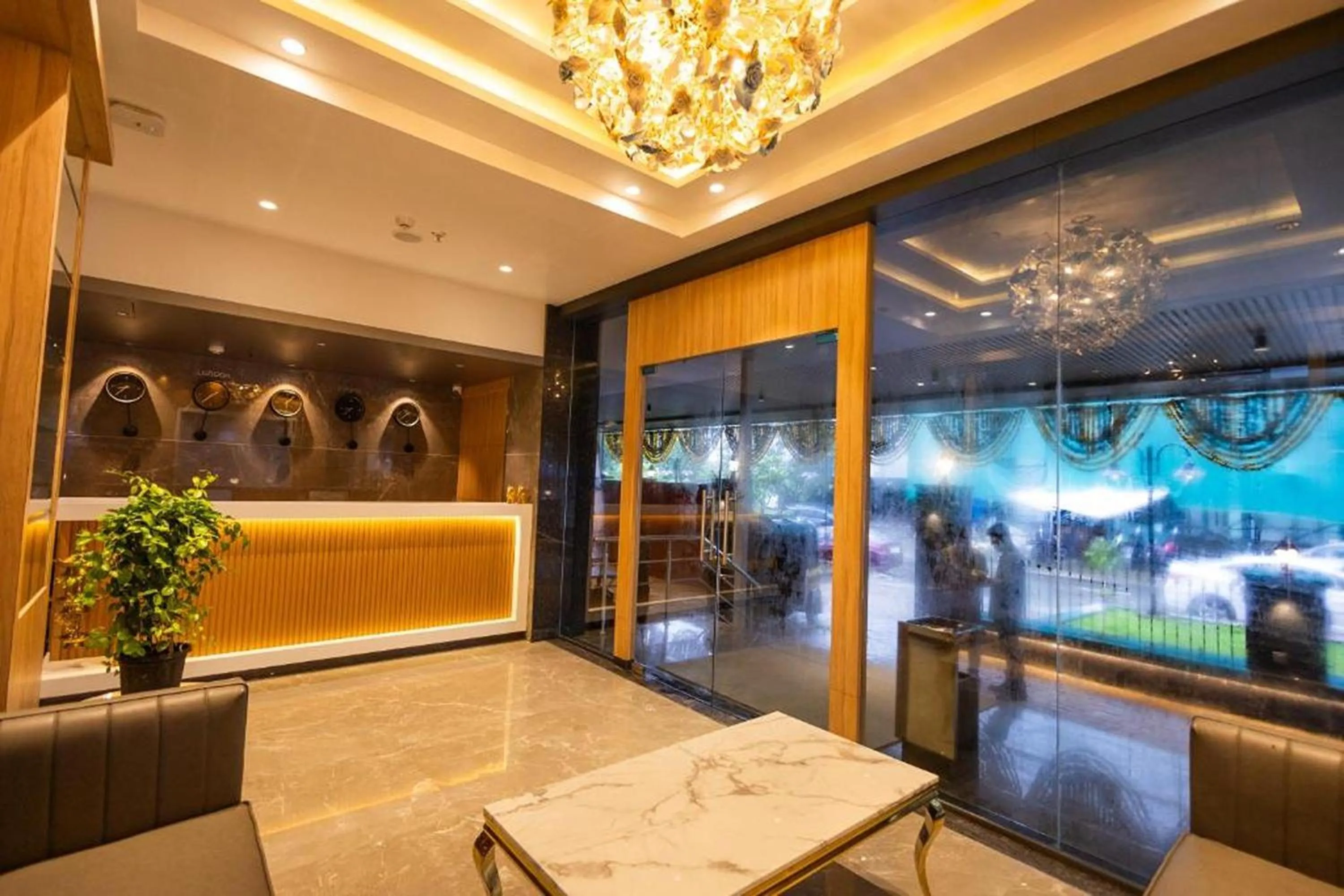 Lobby or reception in Shera Hotels & Banquets