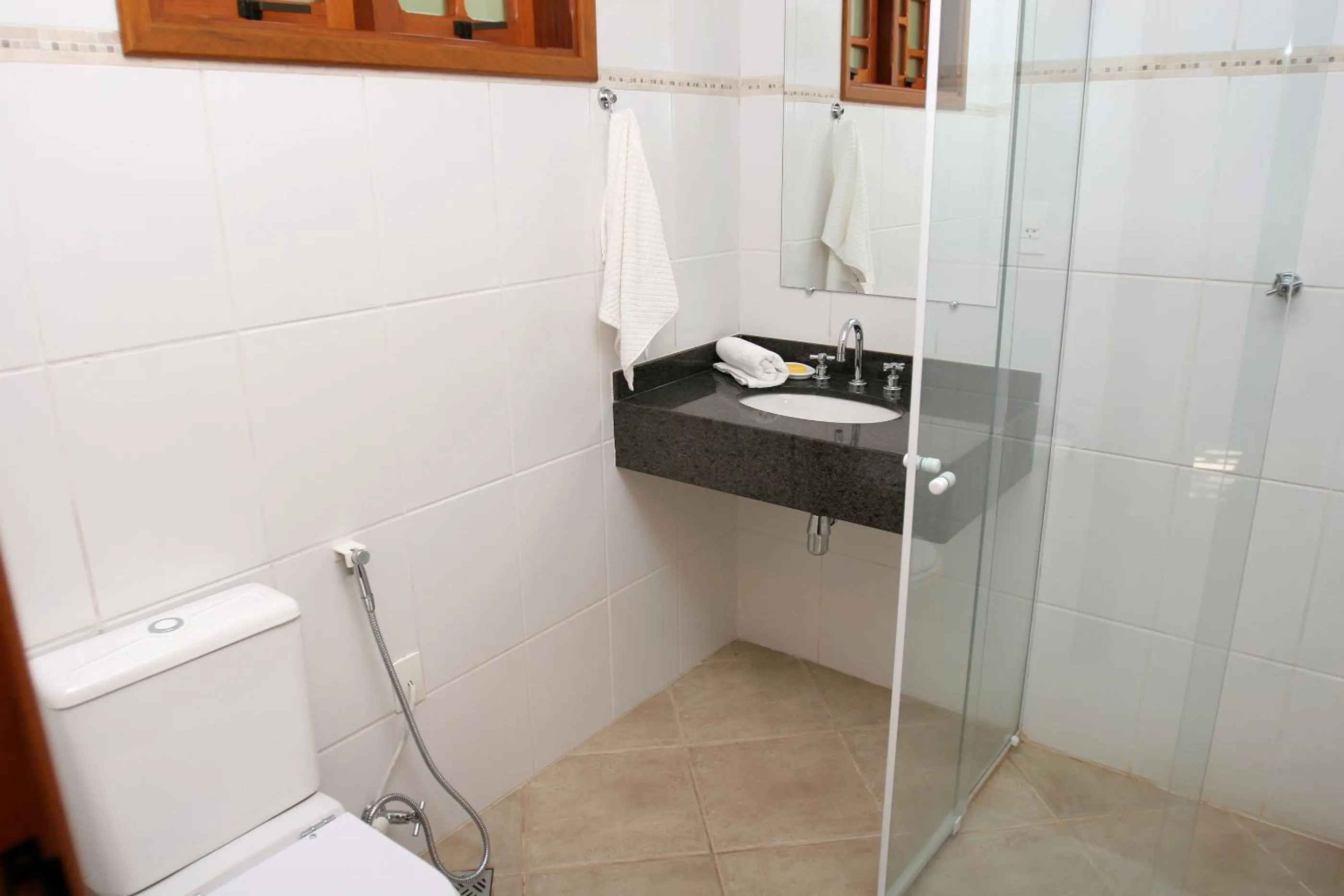 Bathroom in Pousada Chalé da Floresta