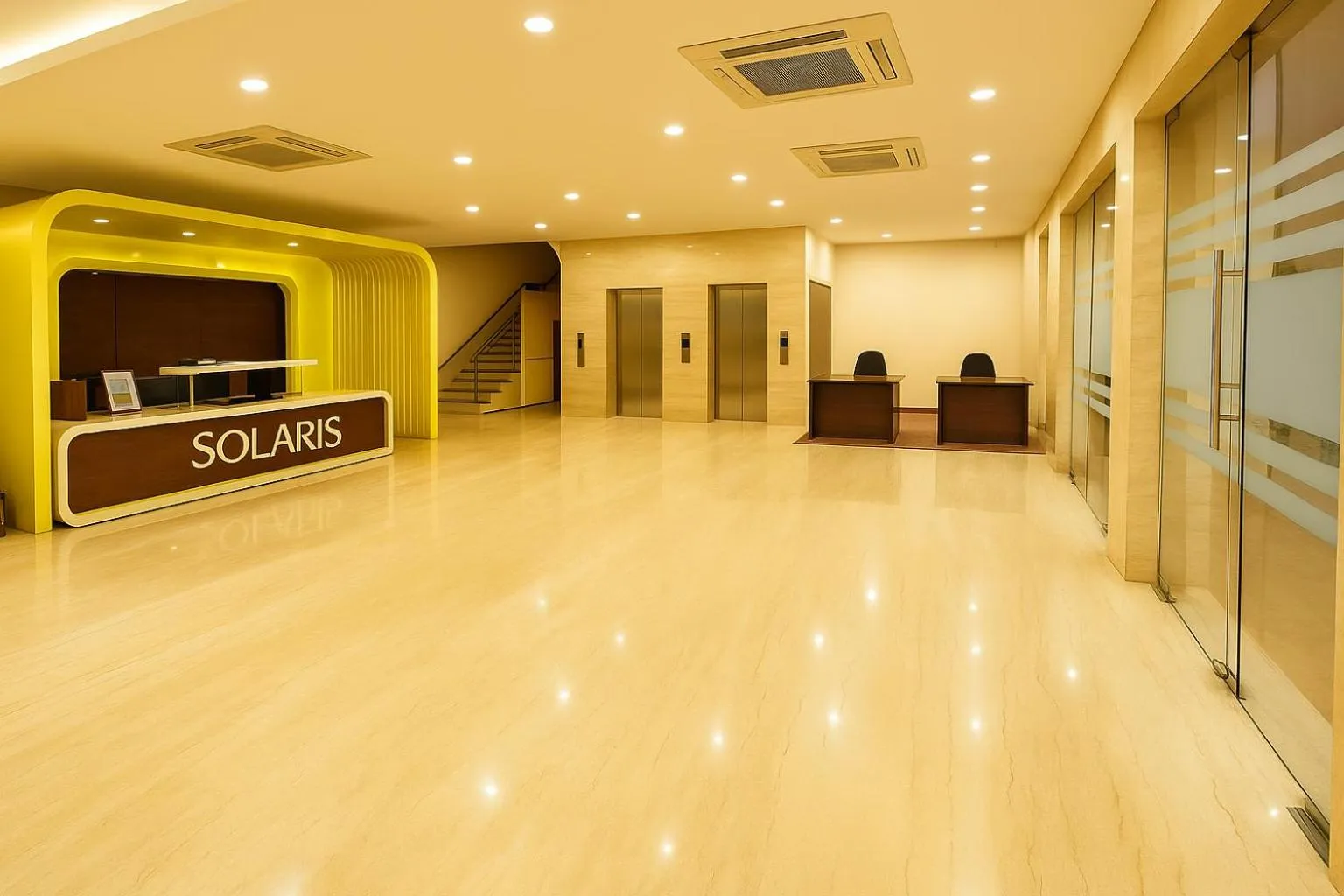 Lobby or reception in Hotel Solaris