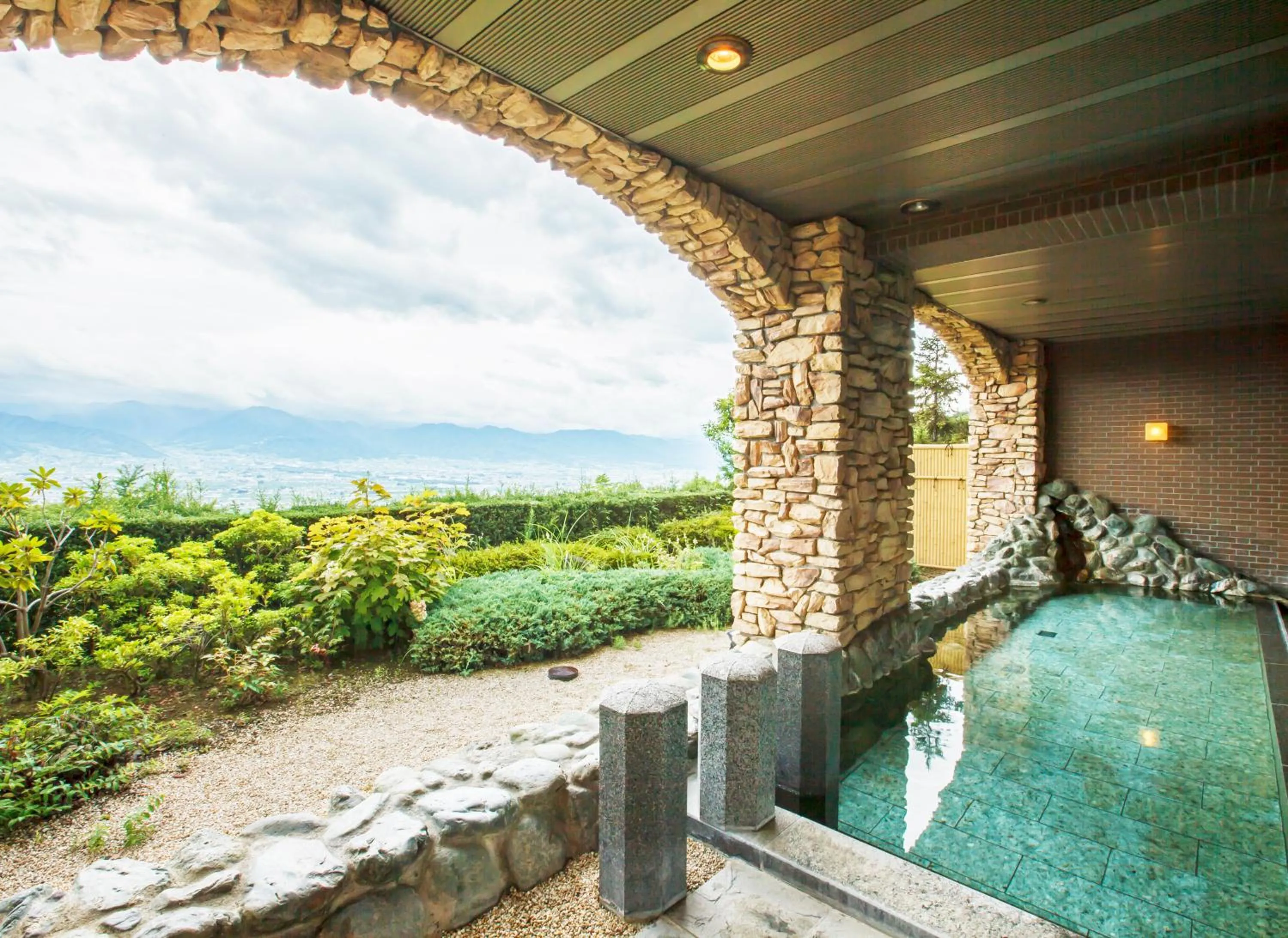 Hot Spring Bath in Fruit Park Fujiya Hotel