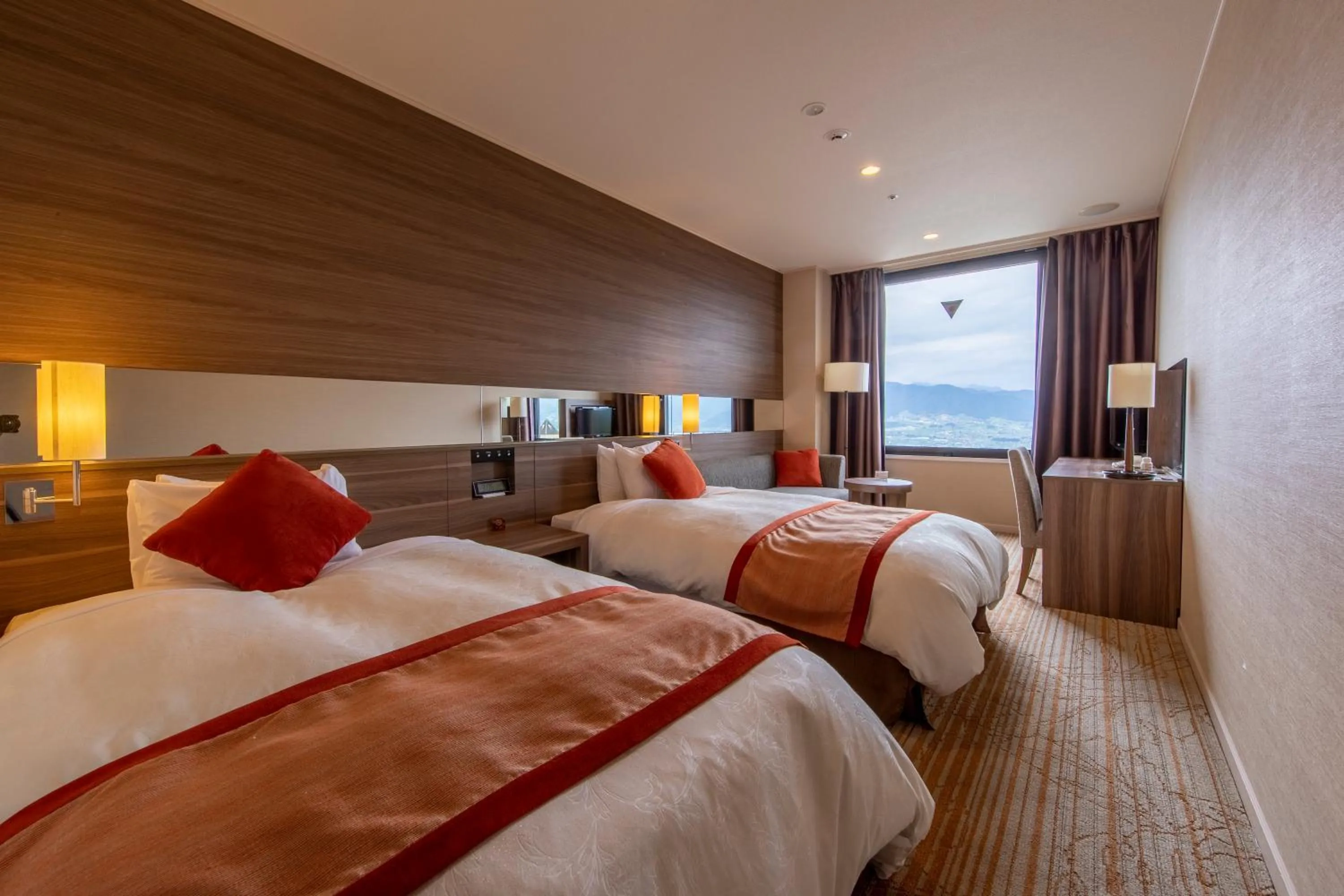 Bed in Fruit Park Fujiya Hotel