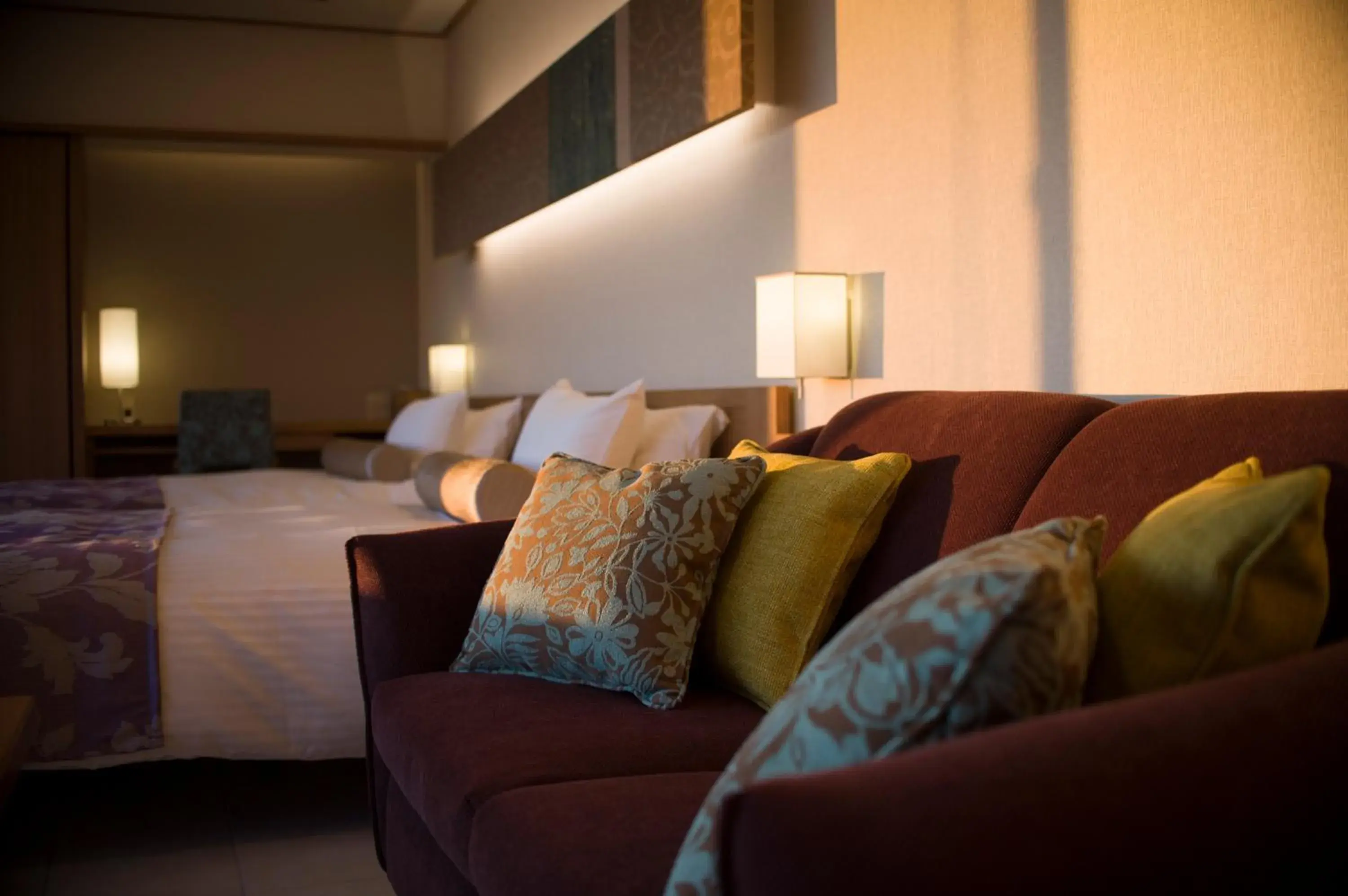 Bed in Hotel Meizanso Bed in Hotel Meizanso