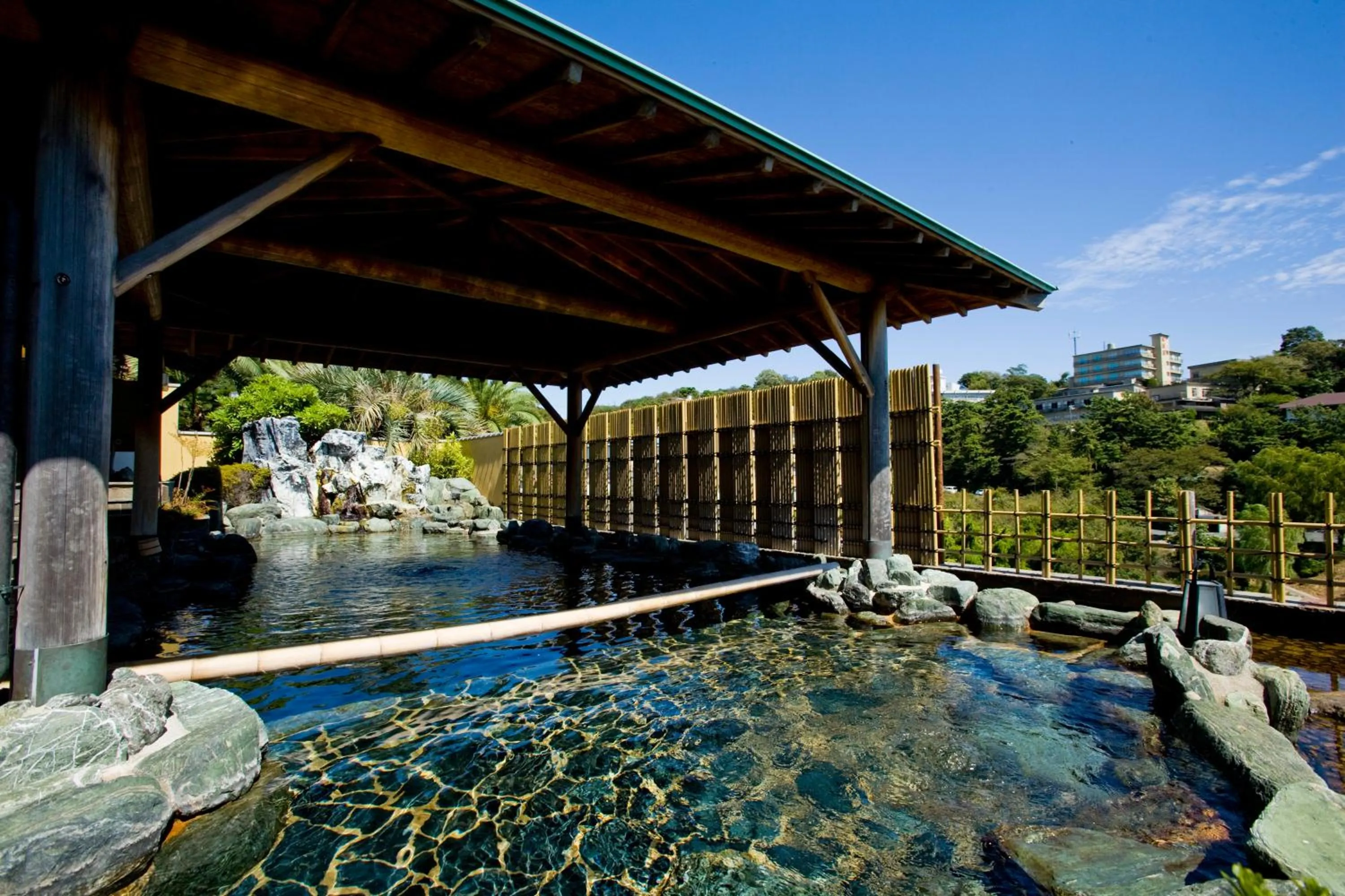 Open Air Bath in Higaki Hotel