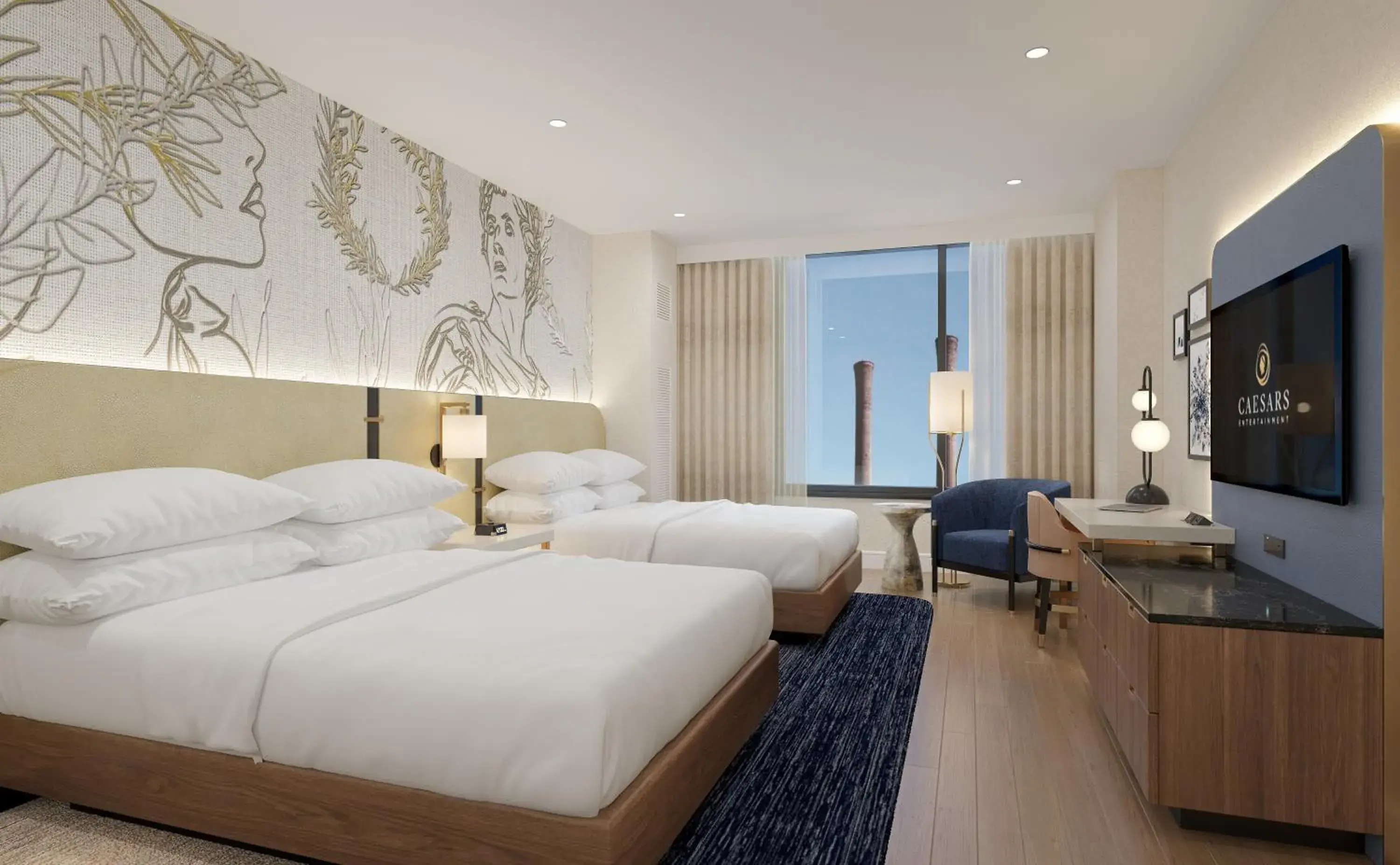 Bed in Caesars Virginia, A Caesars Destination Bed in Caesars Virginia, A Caesars Destination