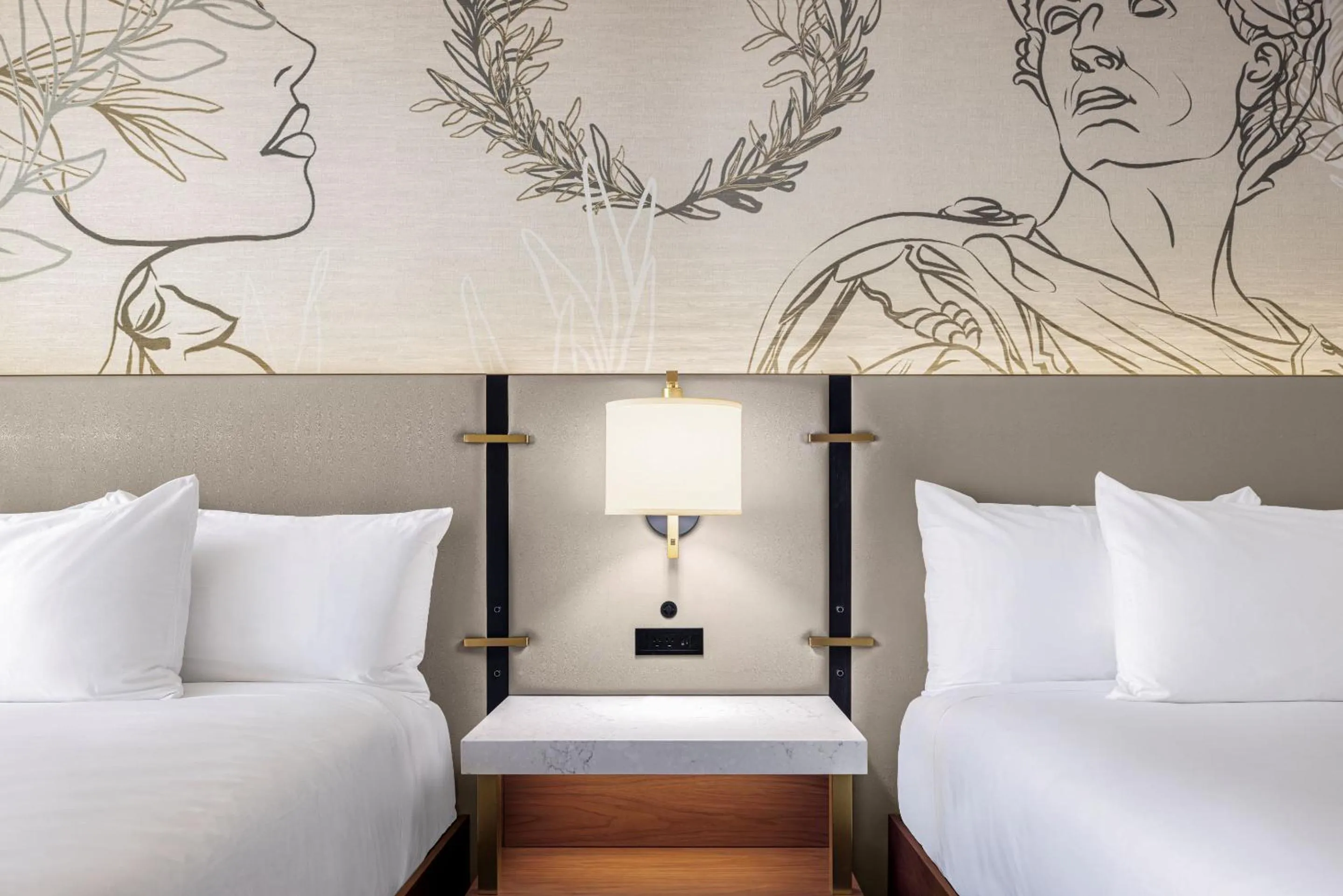 Bed in Caesars Virginia, A Caesars Destination