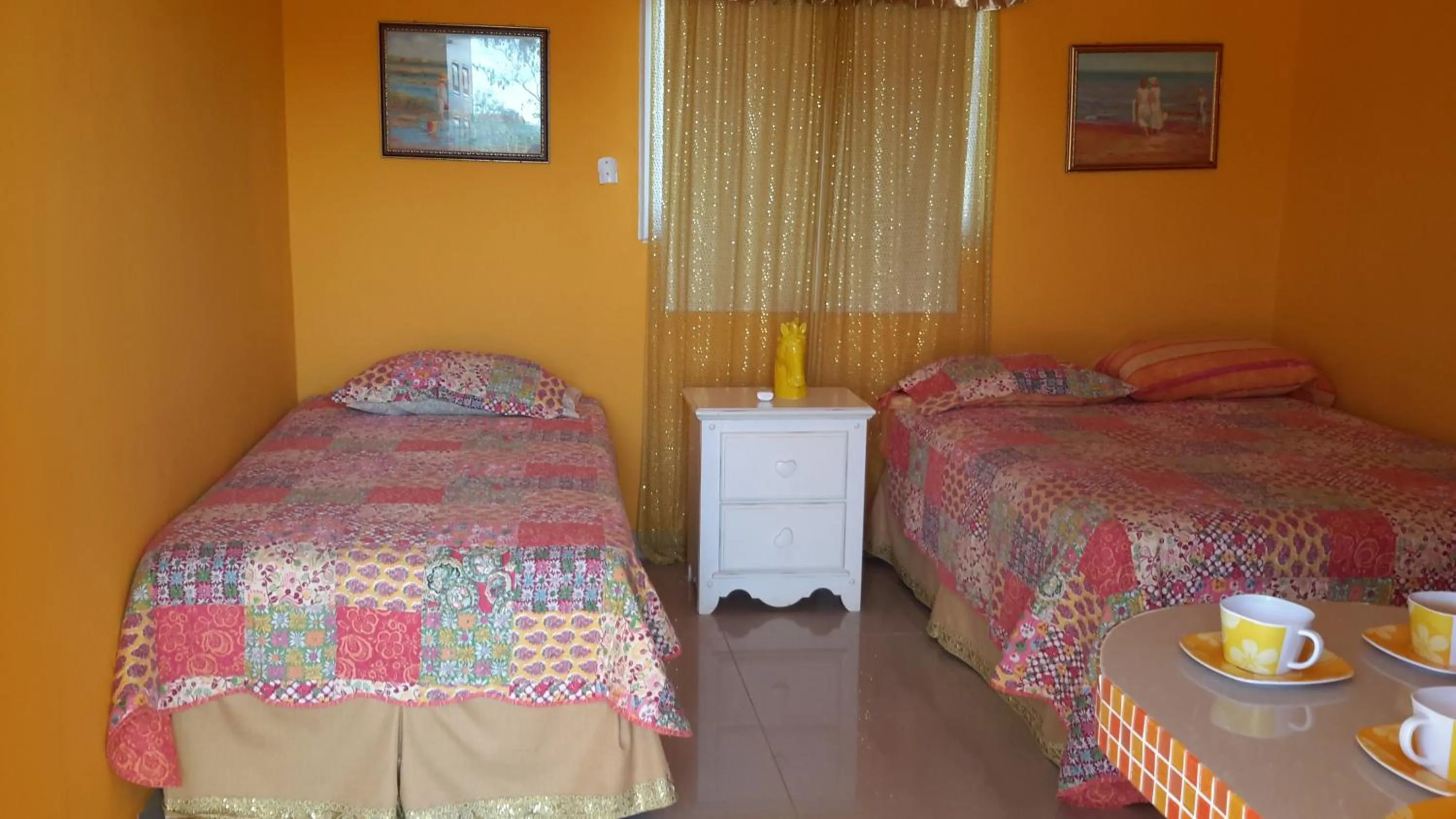 Bed in Cabañas Sherlley