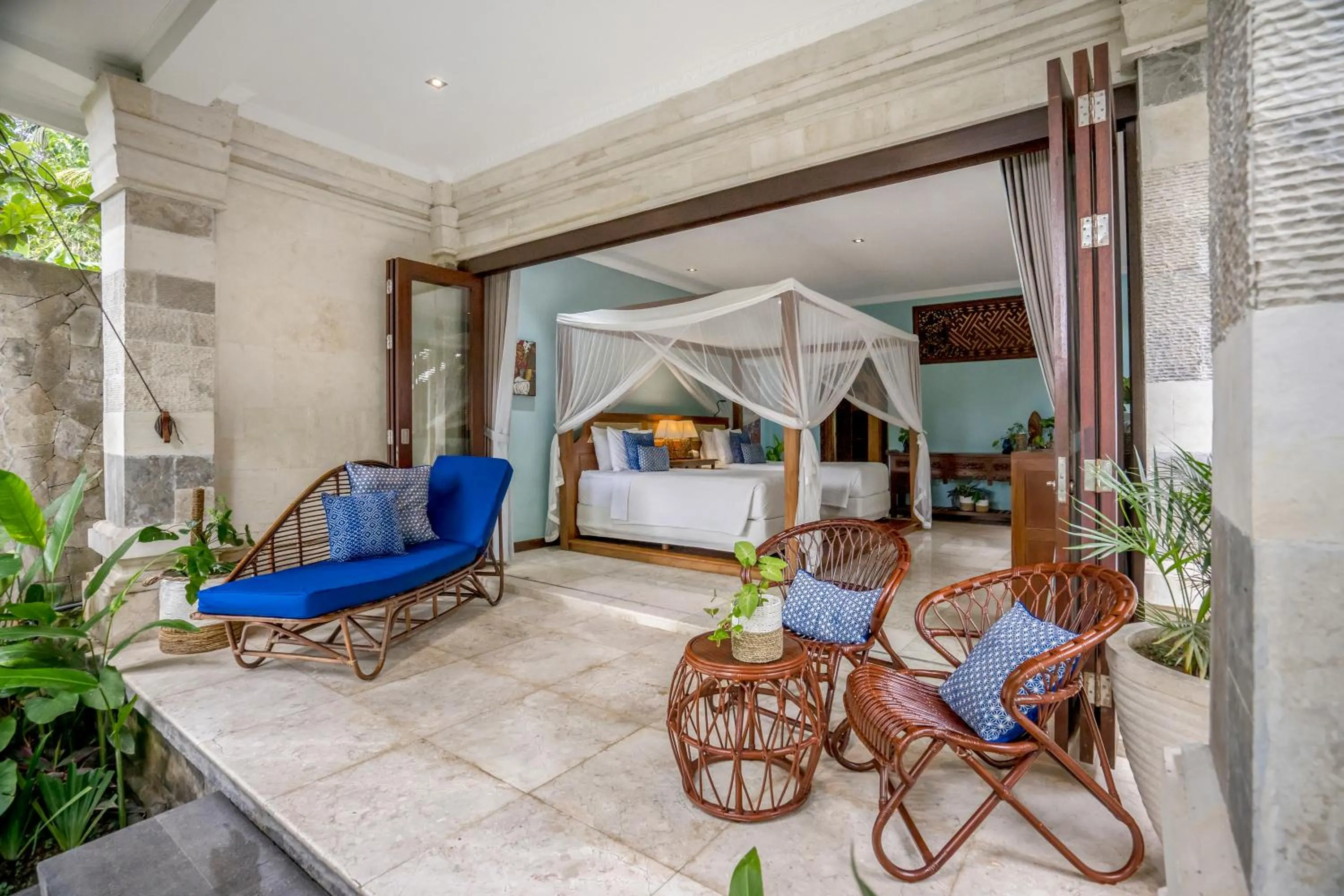 Seating area in Kano Sari Ubud Villas