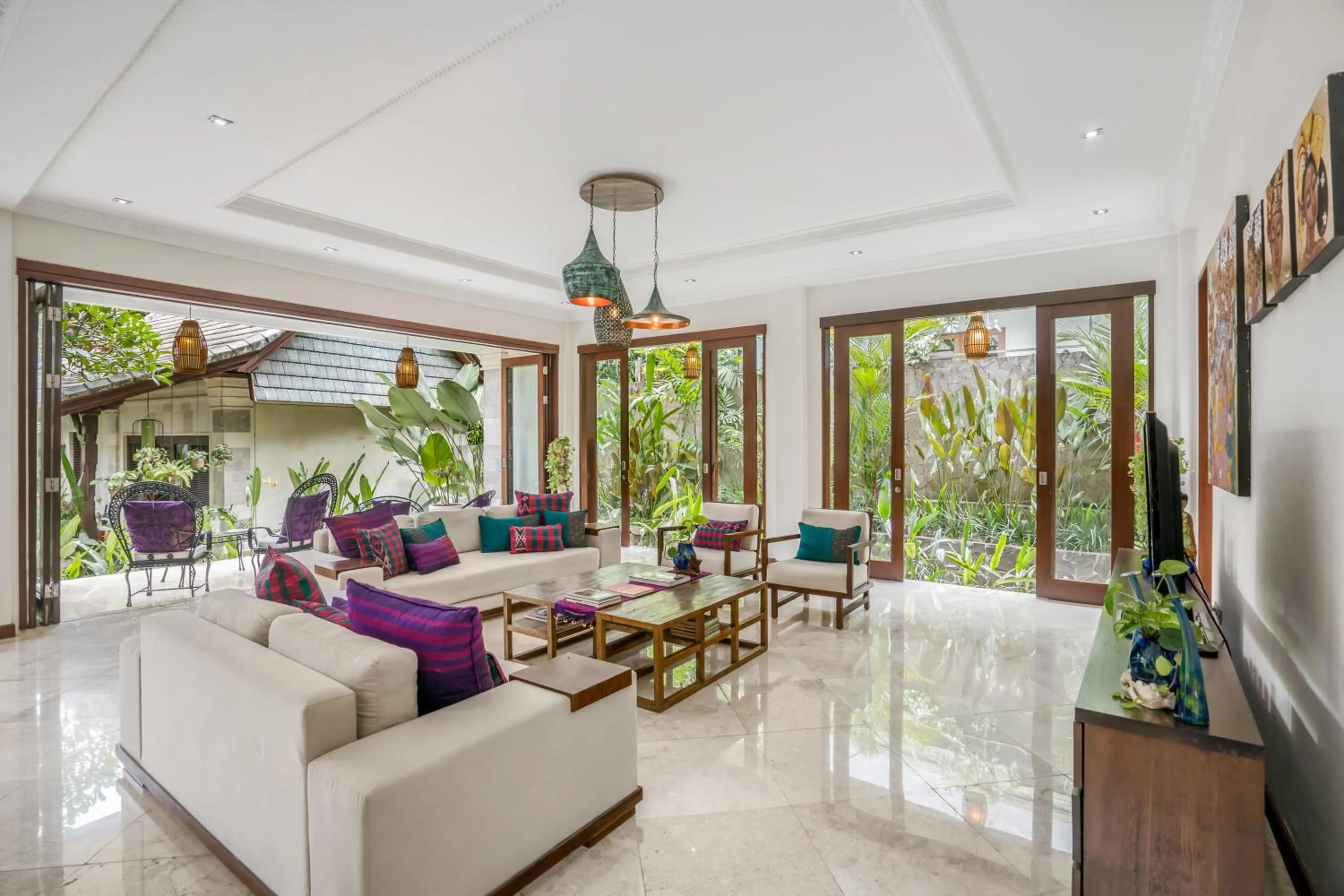 Seating area in Kano Sari Ubud Villas