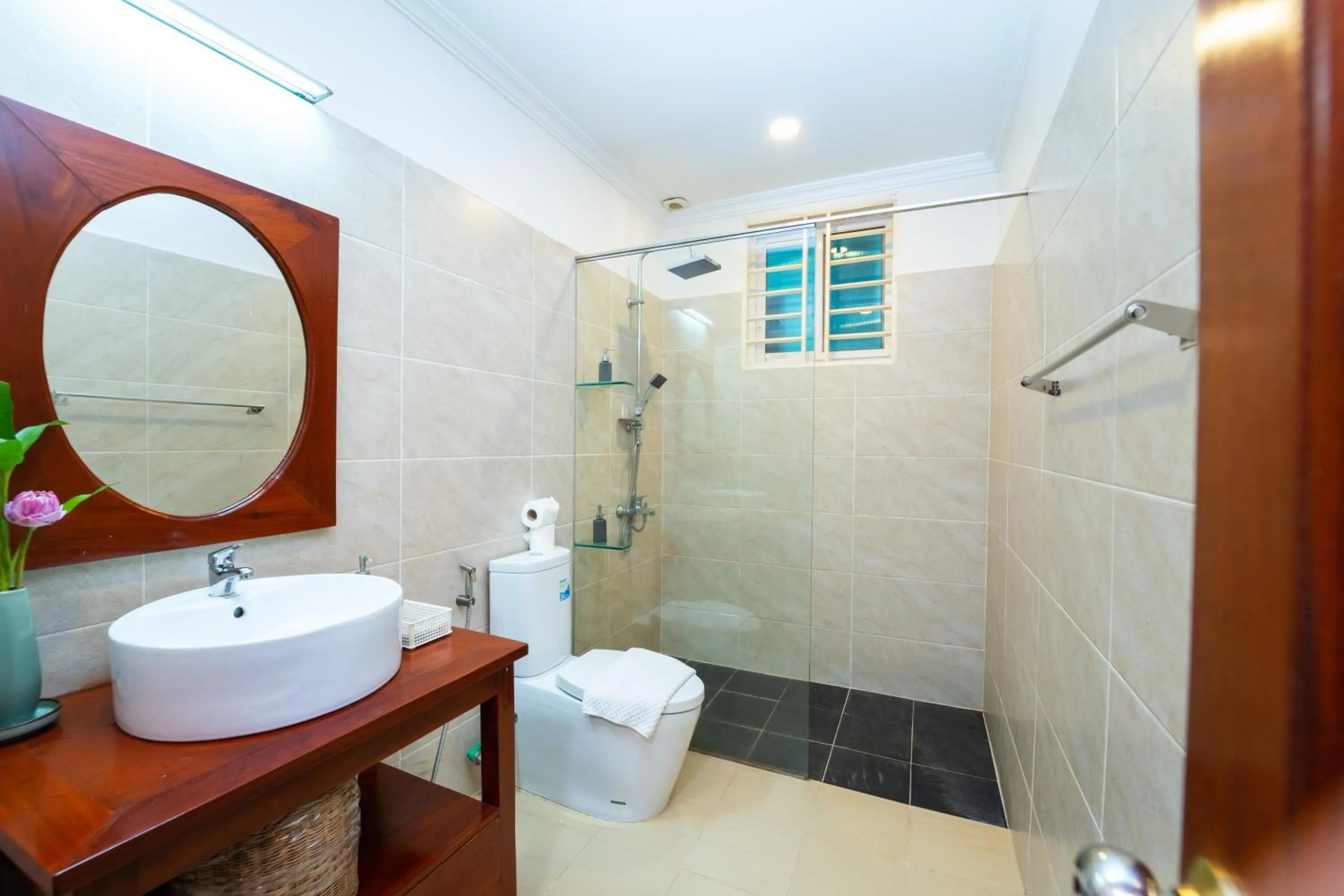 Shower in Siemreap Green Residence