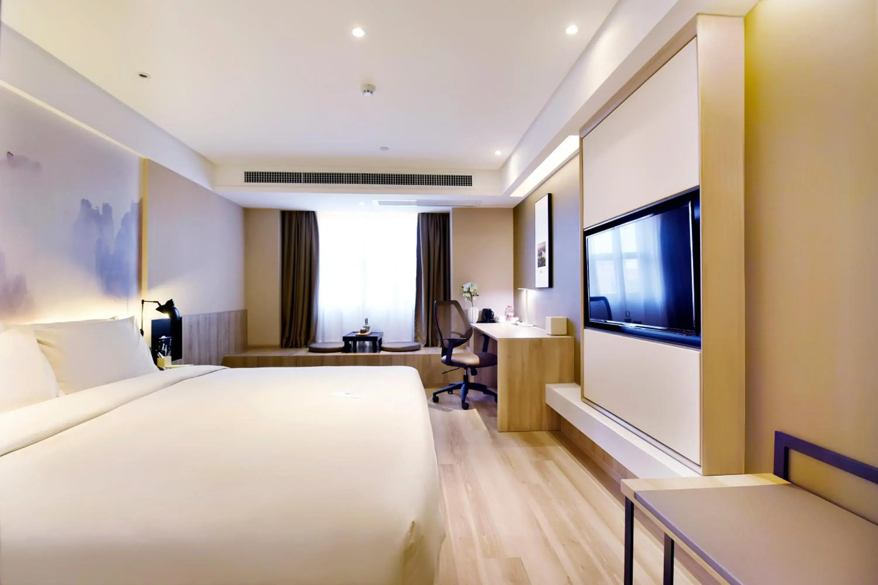 Bed in Atour Hotel Changsha Provincial Government Subway Station Bed in Atour Hotel Changsha Provincial Government Subway Station