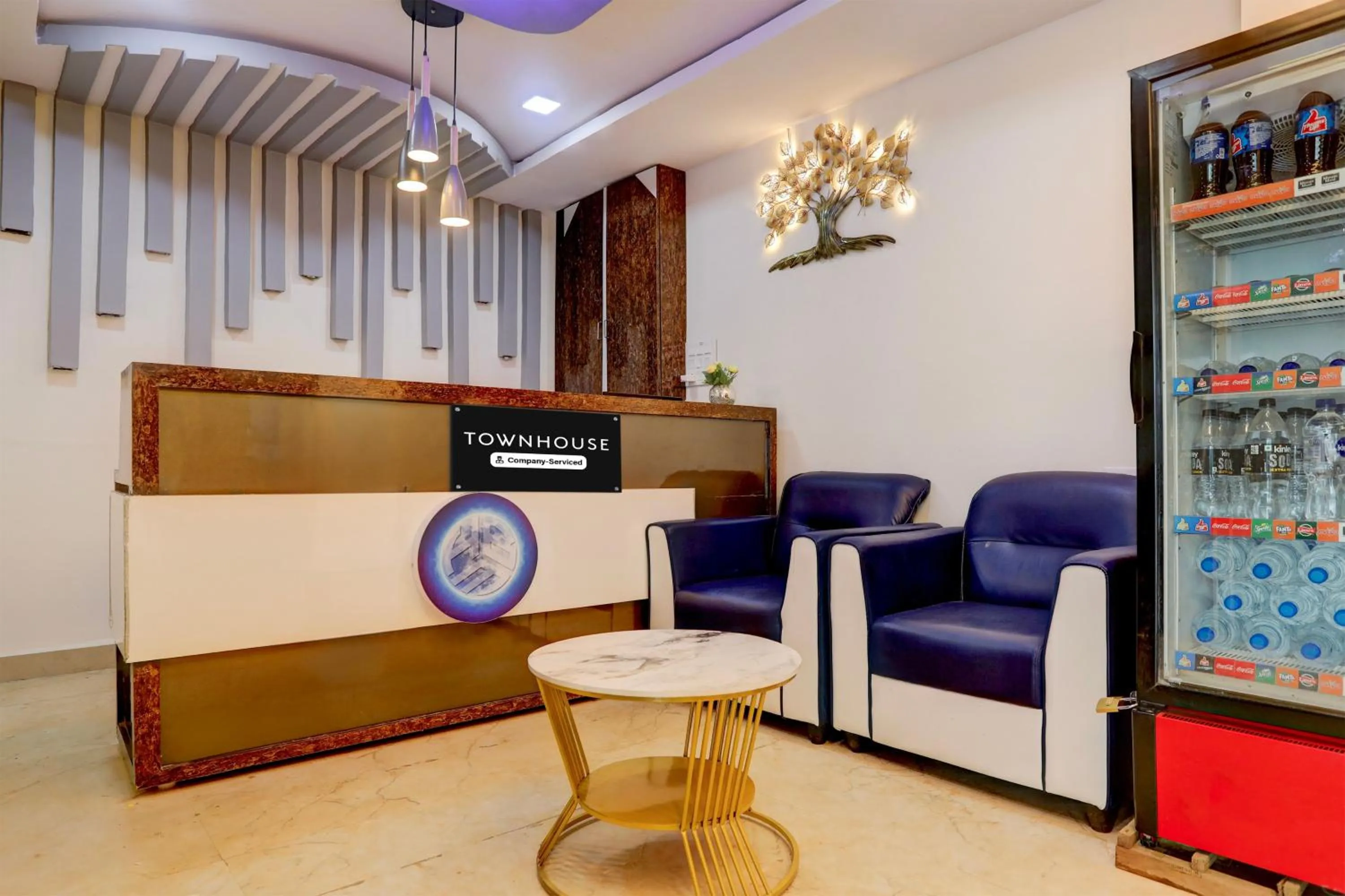 Lobby or reception in Super Townhouse Khammam Formerly Bluemoon