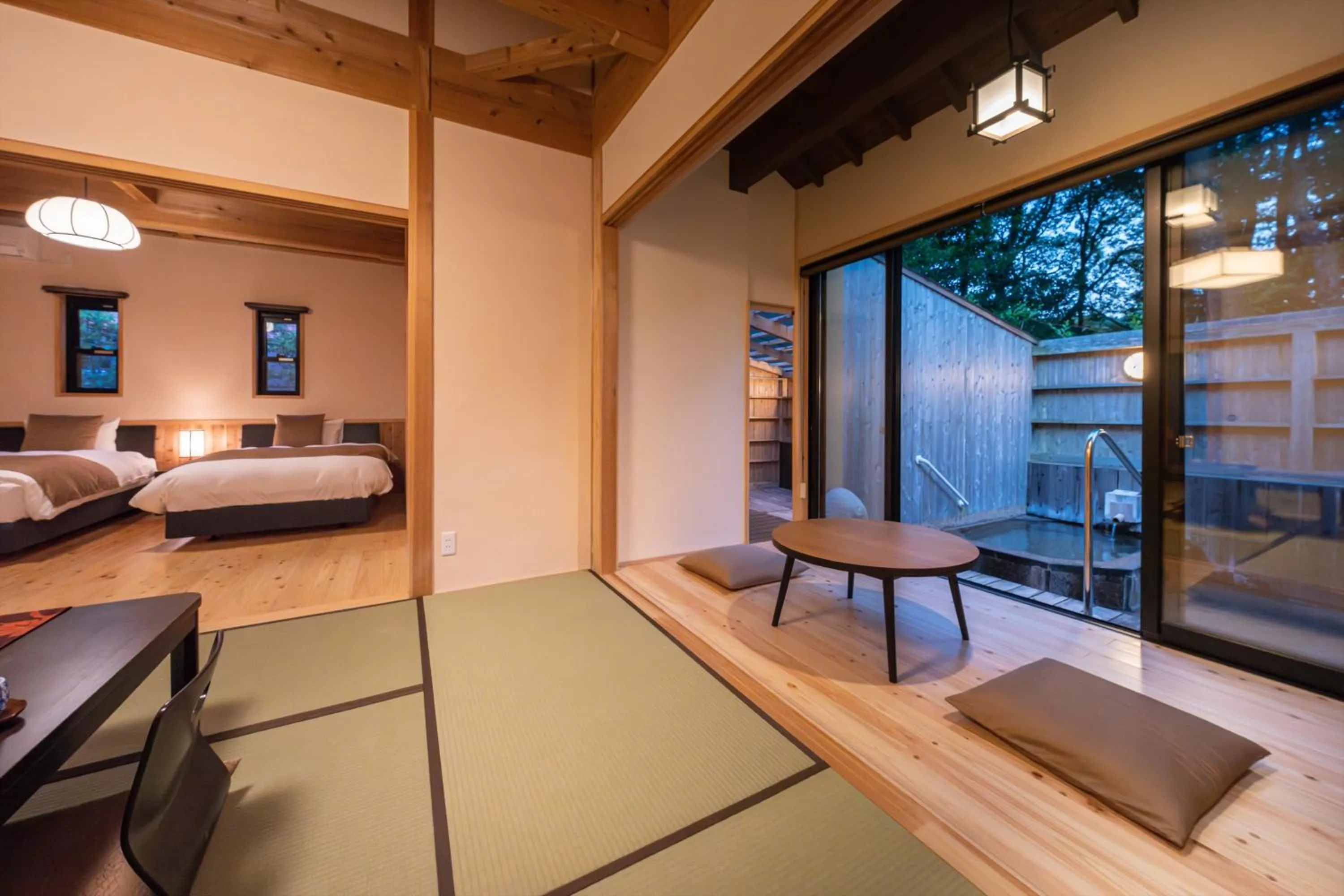 Photo of the whole room, Bed in Tsuwabuki no Hana