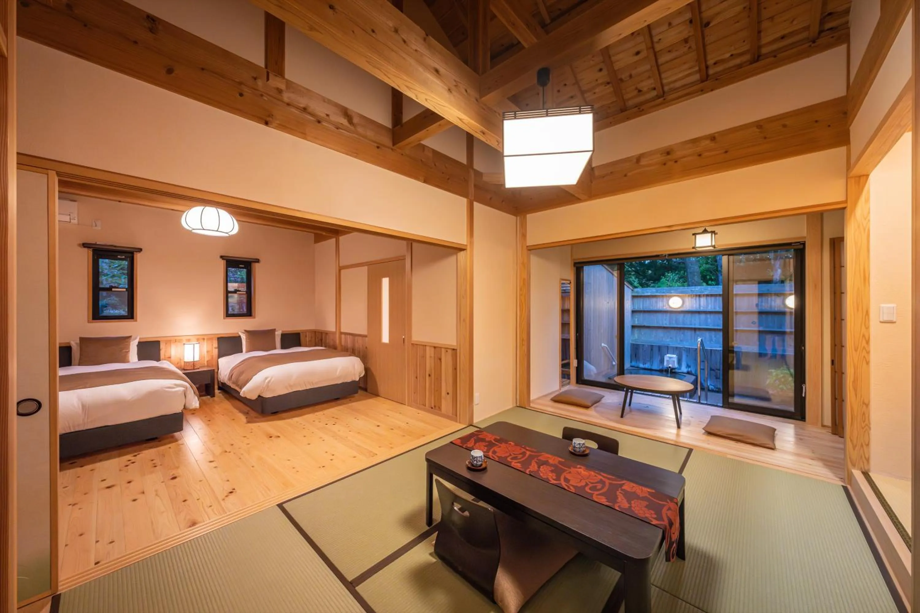 Photo of the whole room, Bed in Tsuwabuki no Hana