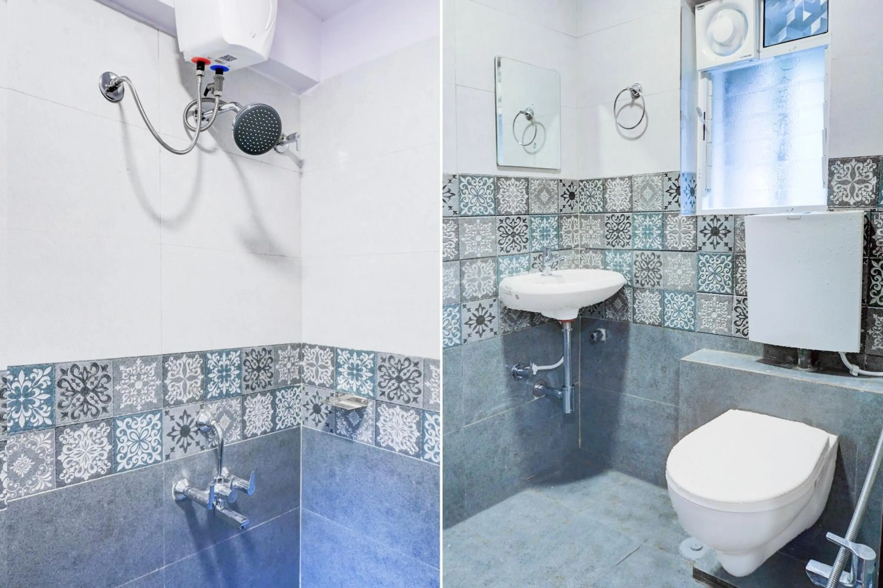 Bathroom in Super Hotel O Bopodi Near Pune IT Park