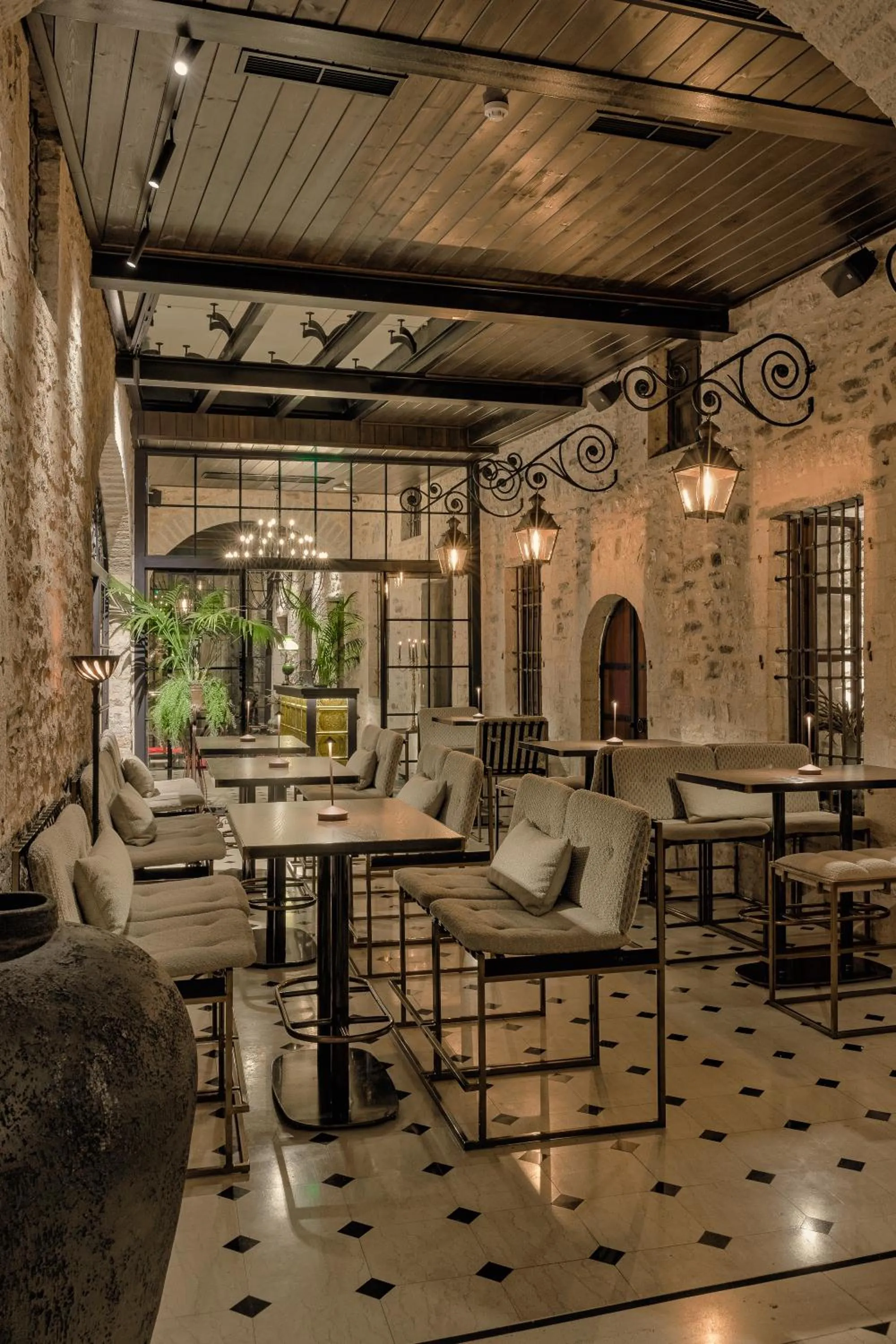 Seating area in Stoes Boutique Hotel