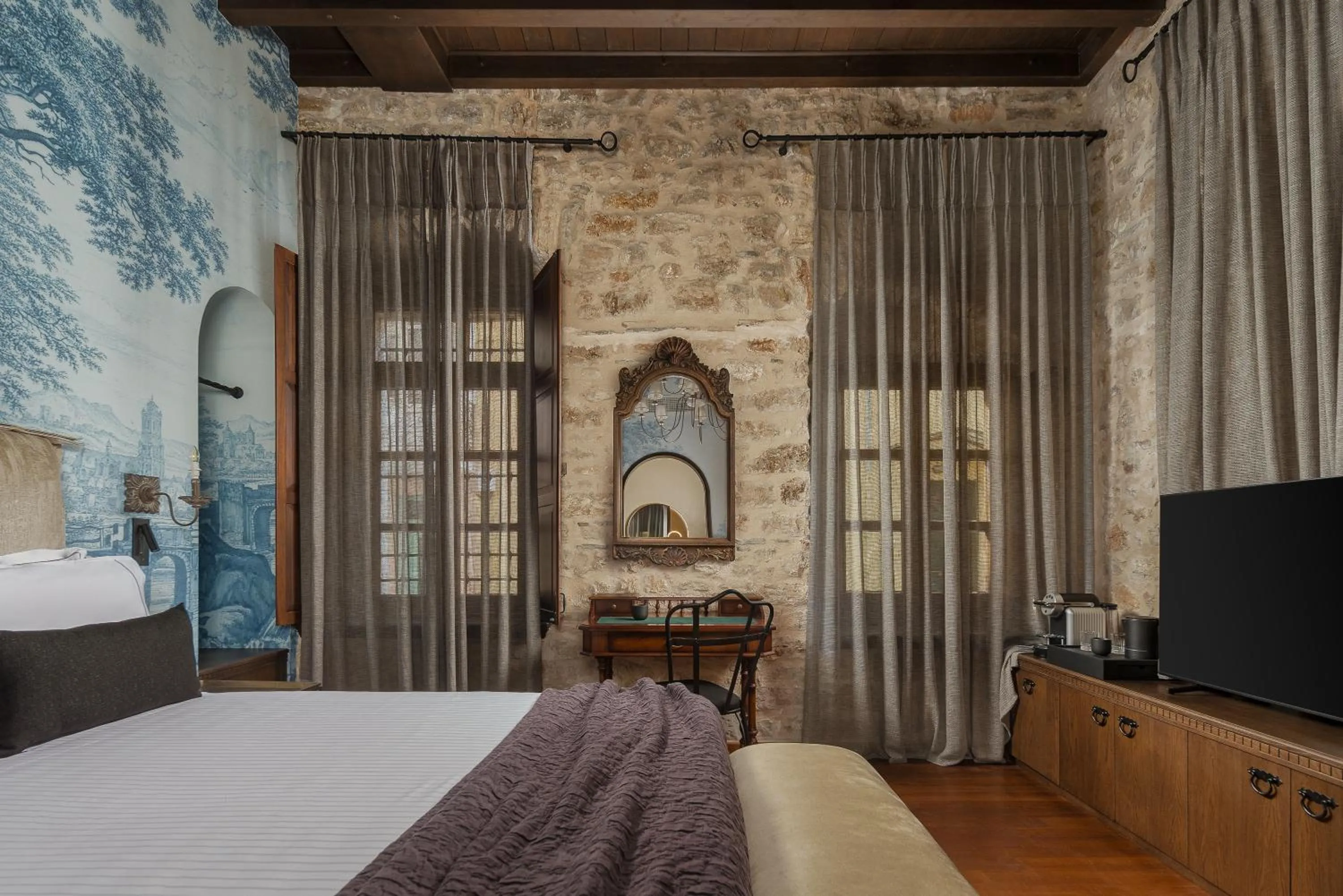 Bed in Stoes Boutique Hotel