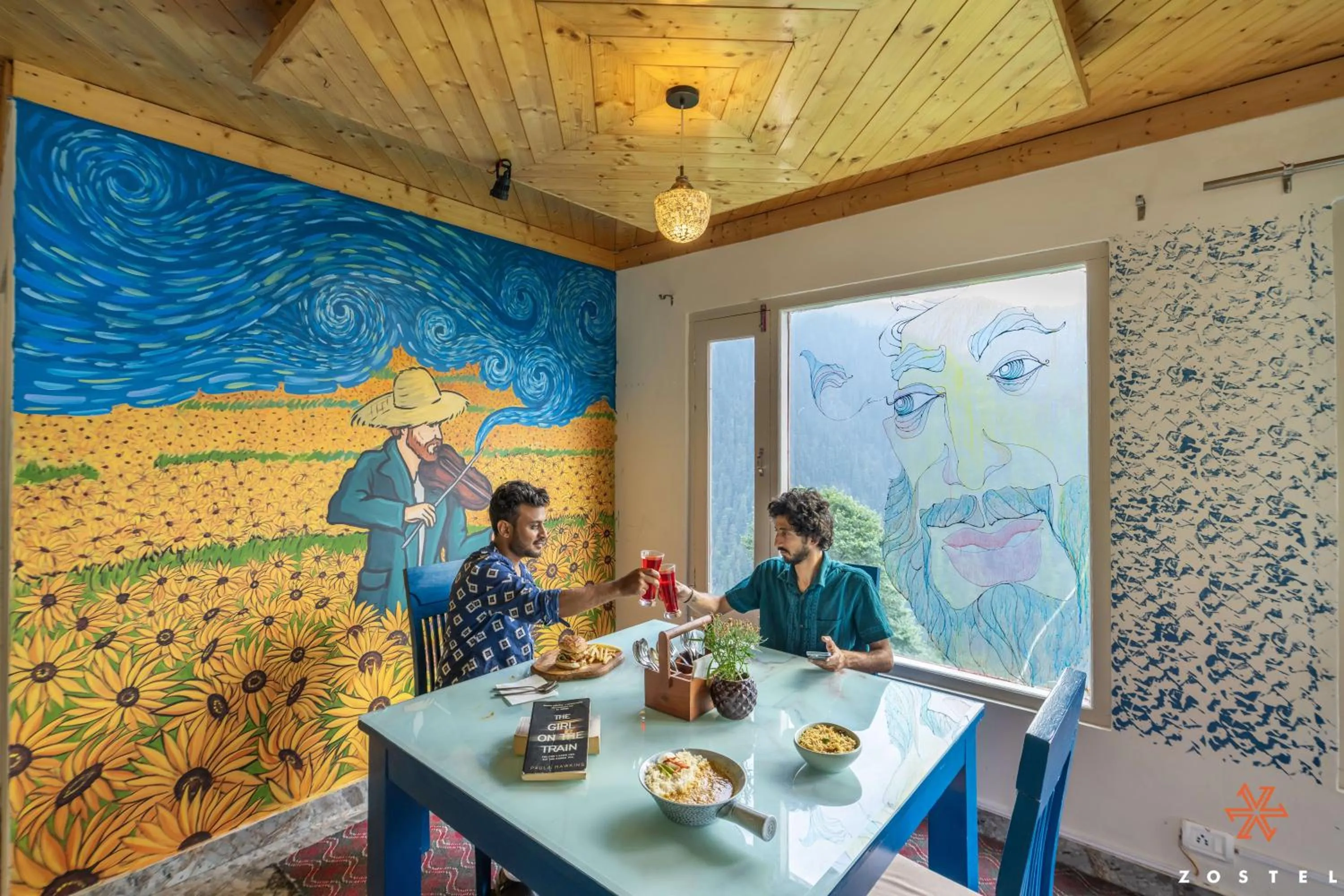 Food and drinks in Zostel Shoja, Jibhi