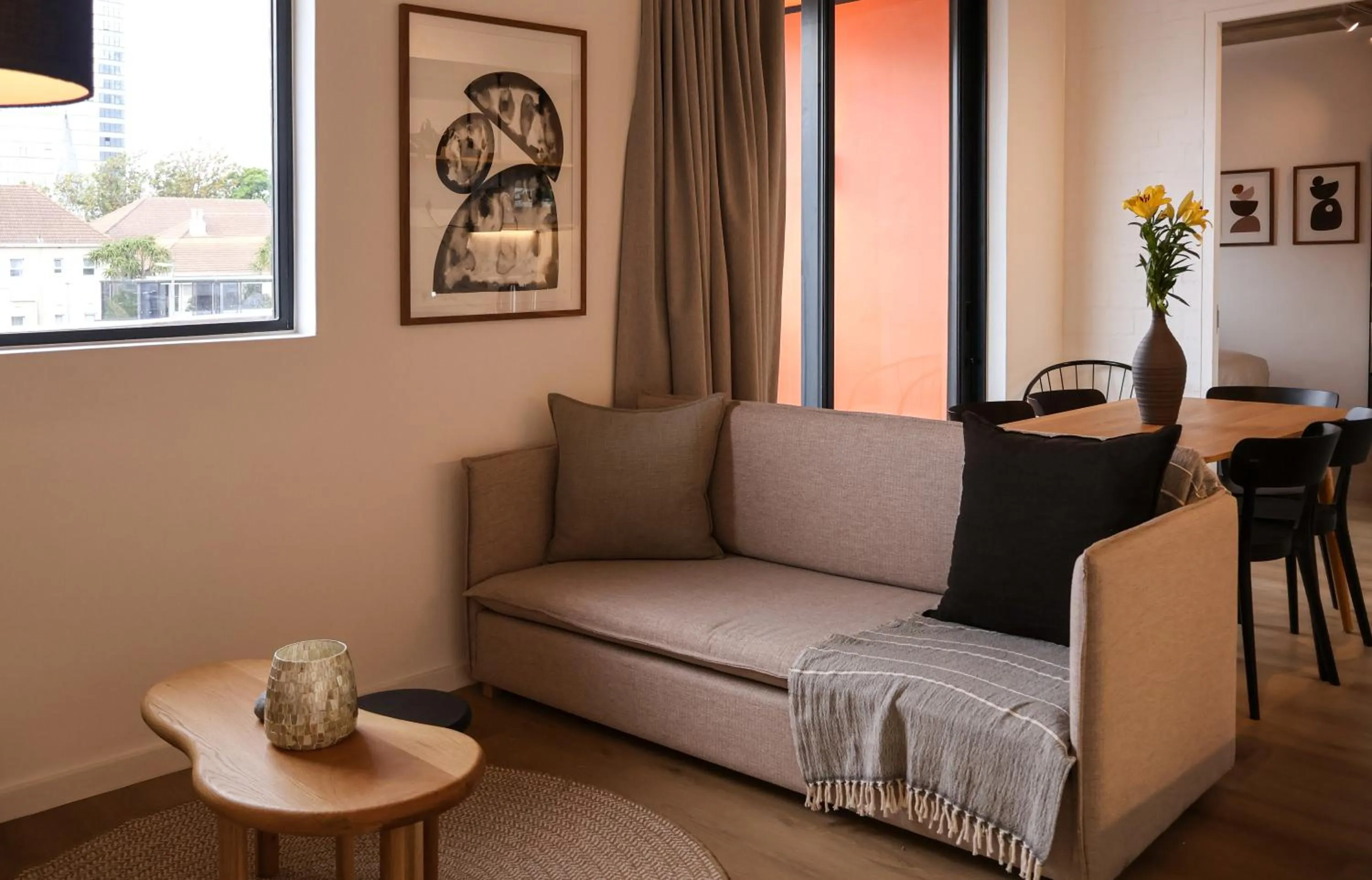 Living room in EIGHTY2 ON M - Fluent Serviced Apartments