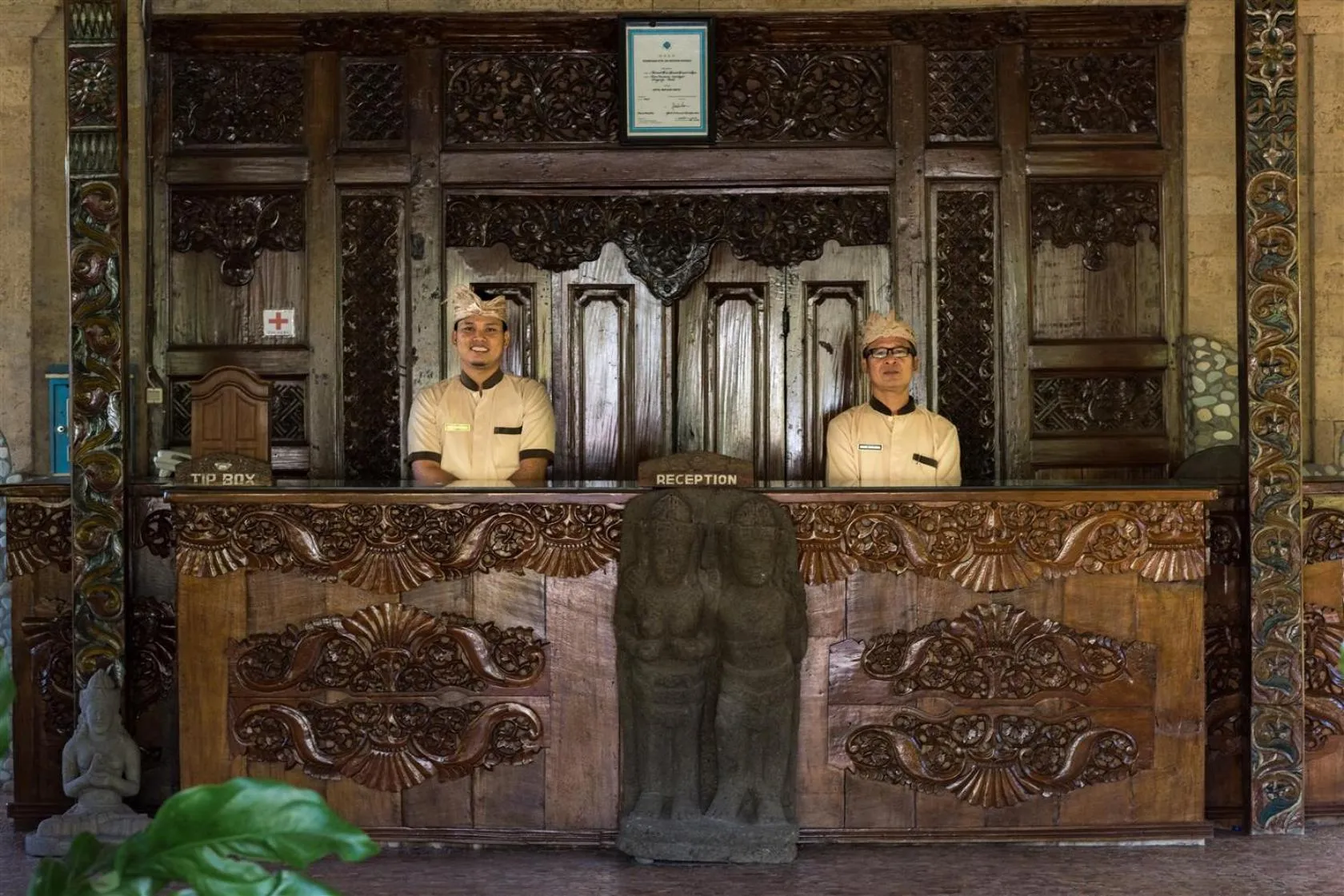 Lobby or reception in Hotel Pondok Sari Beach & SPA Resort