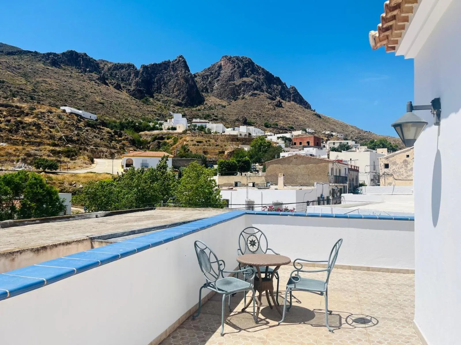 Balcony/Terrace in HOTEL MUSEO Lucainena