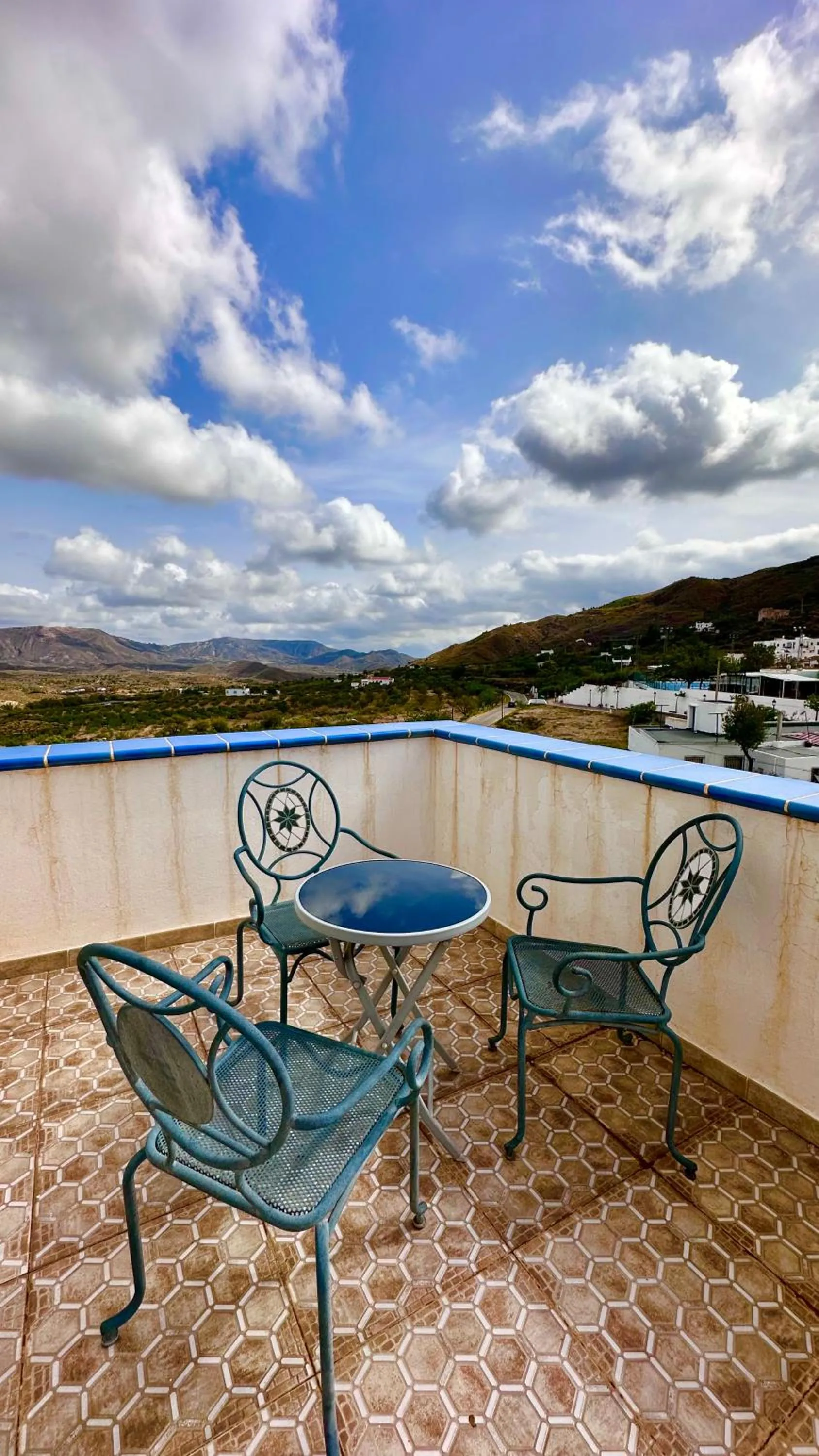 Balcony/Terrace in HOTEL MUSEO Lucainena