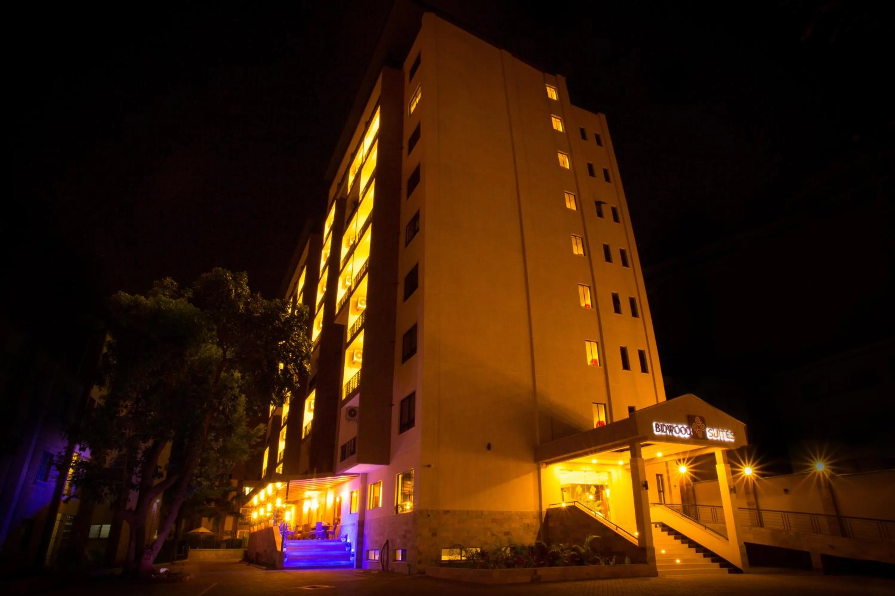Facade/entrance in Bidwood Suite Hotel