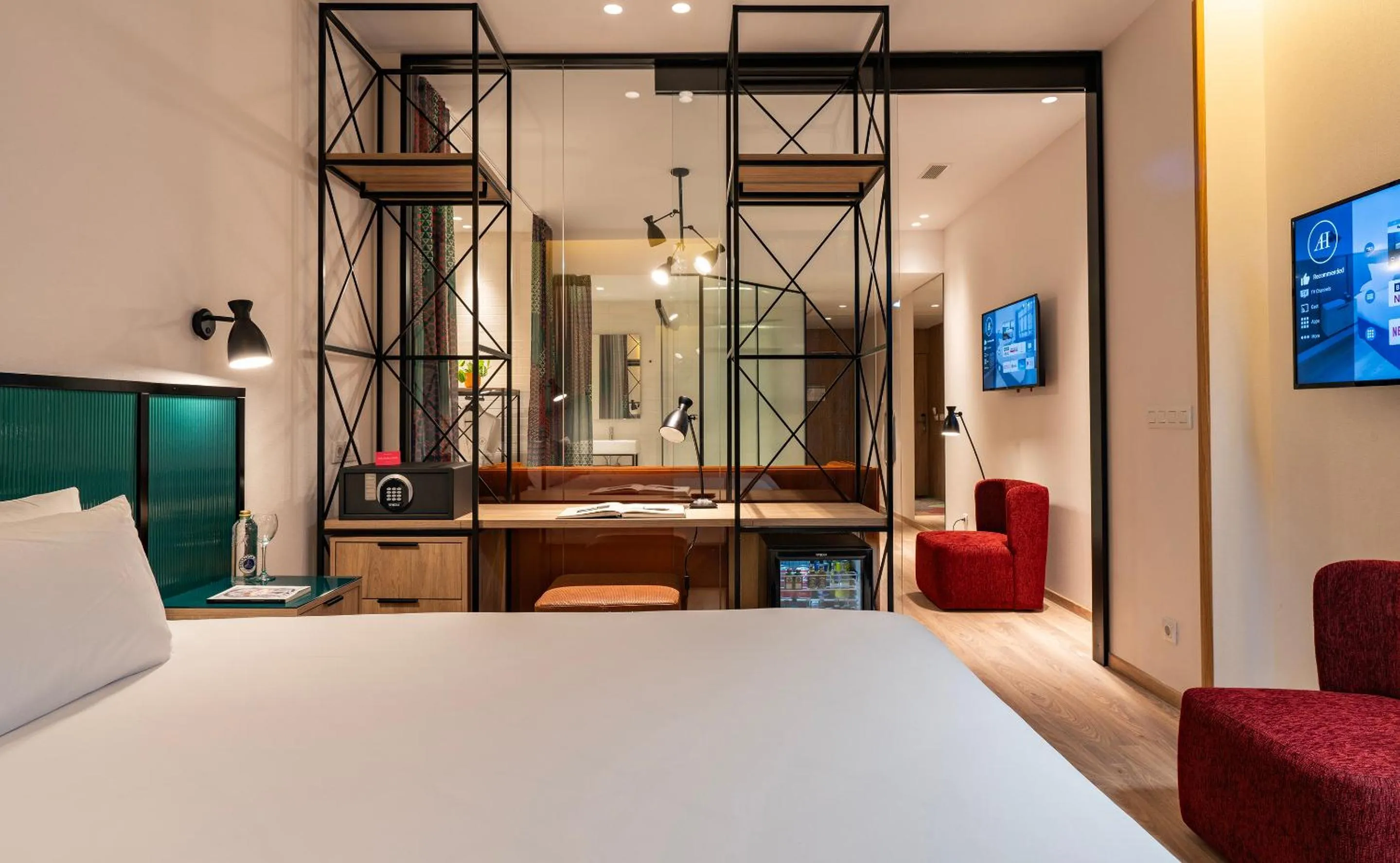 Bed in Axel Hotel Bilbao - Adults Only