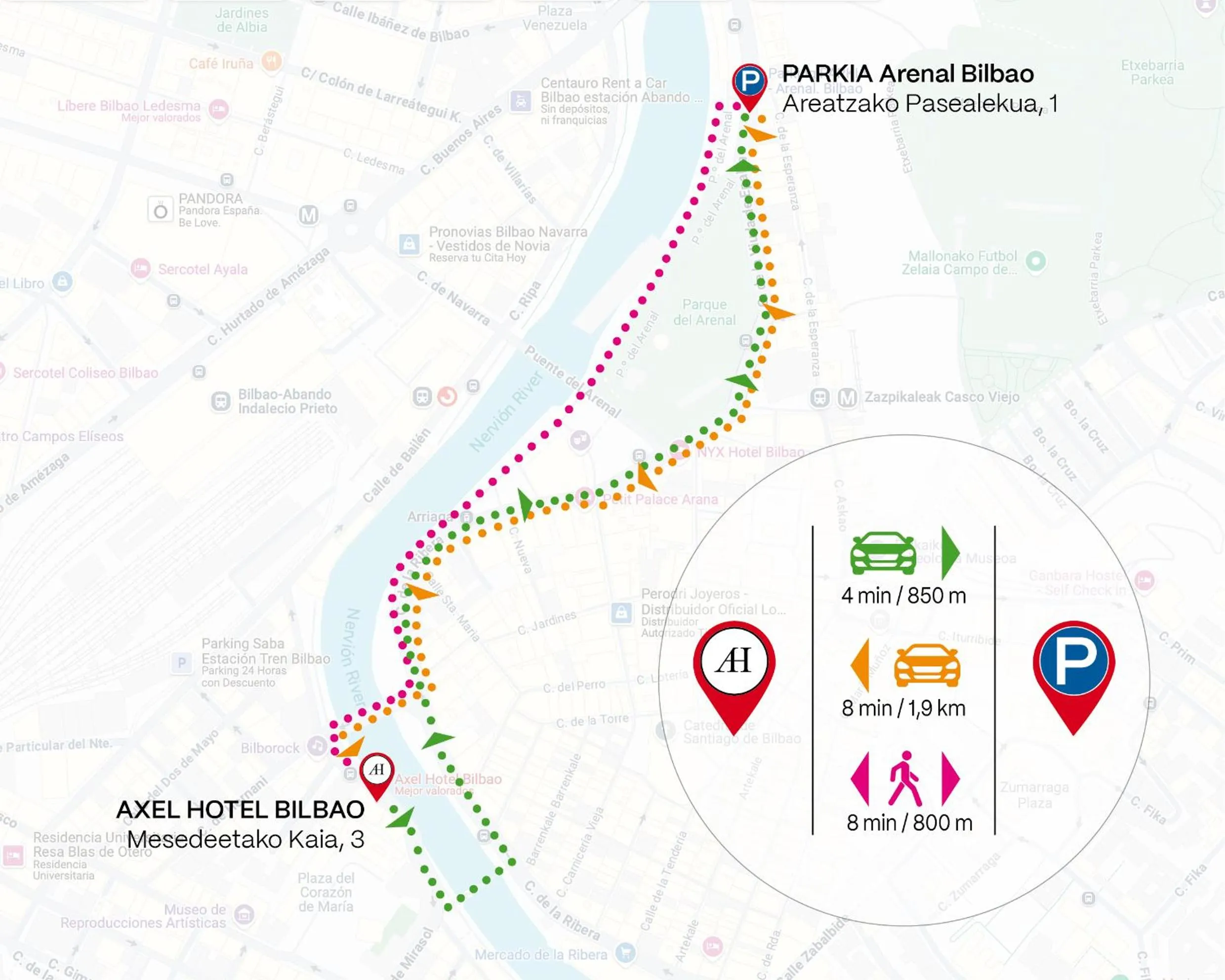 Parking in Axel Hotel Bilbao - Adults Only