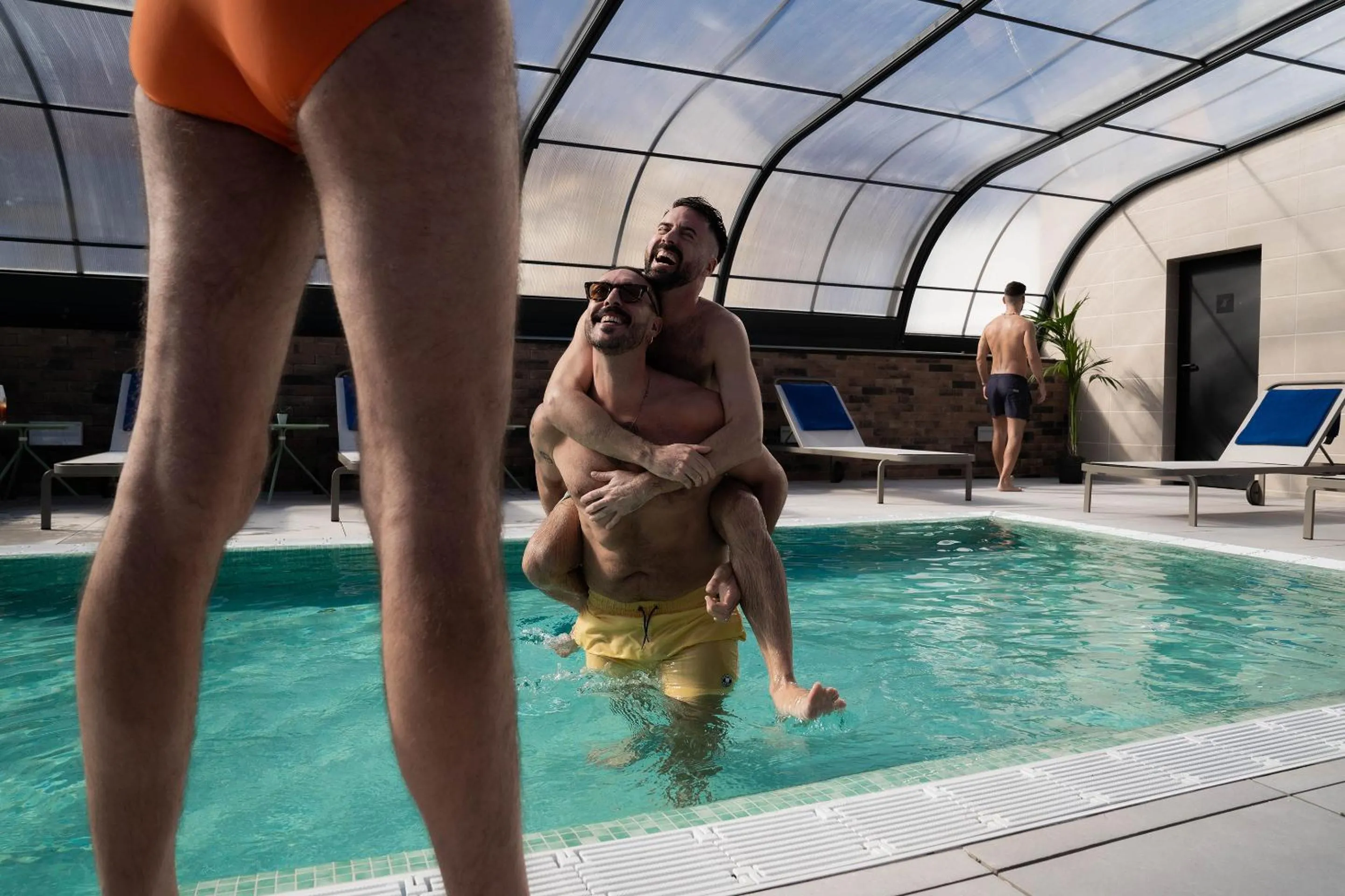 Swimming pool in Axel Hotel Bilbao - Adults Only