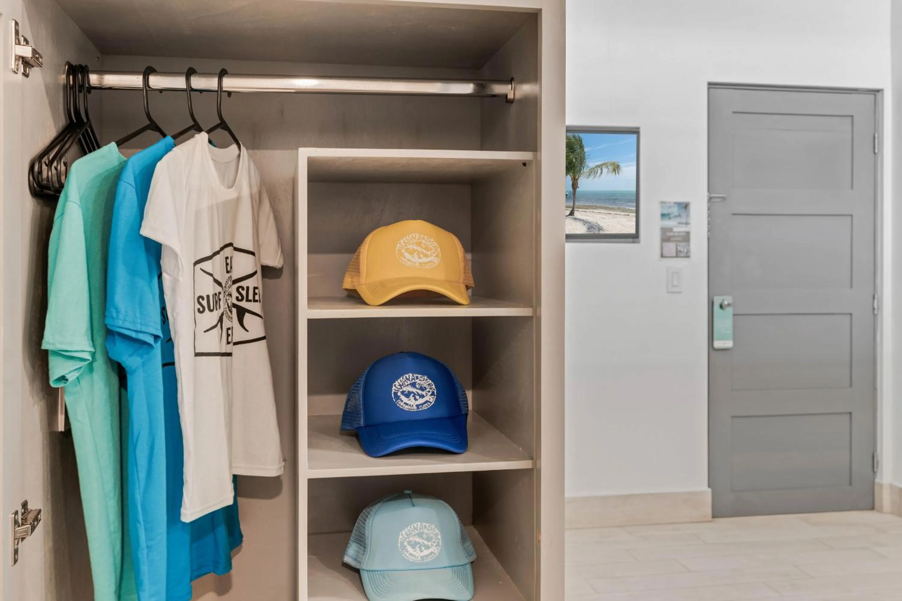 wardrobe in Iguana Surf Camp