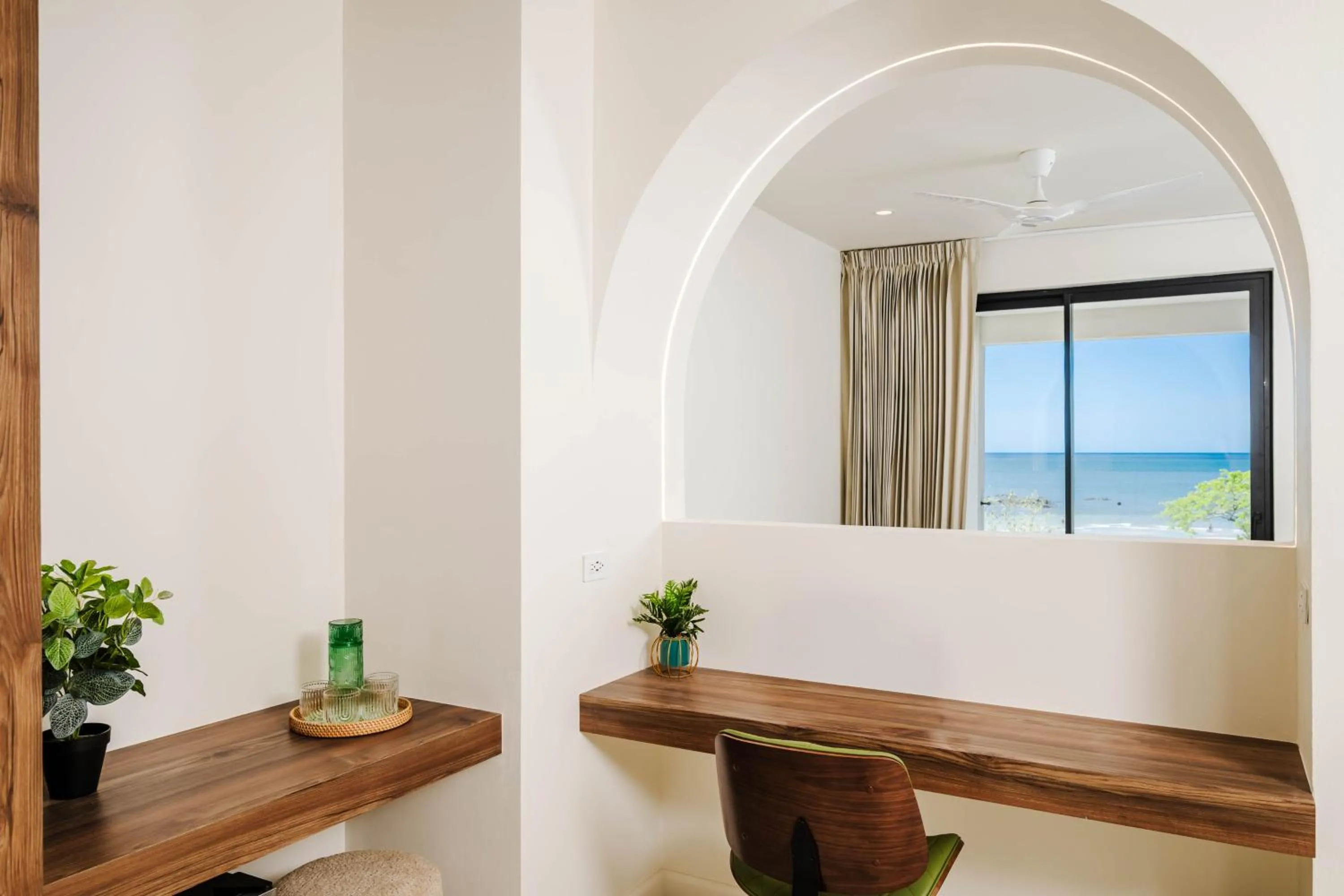 Seating area in Iguana Surf Camp