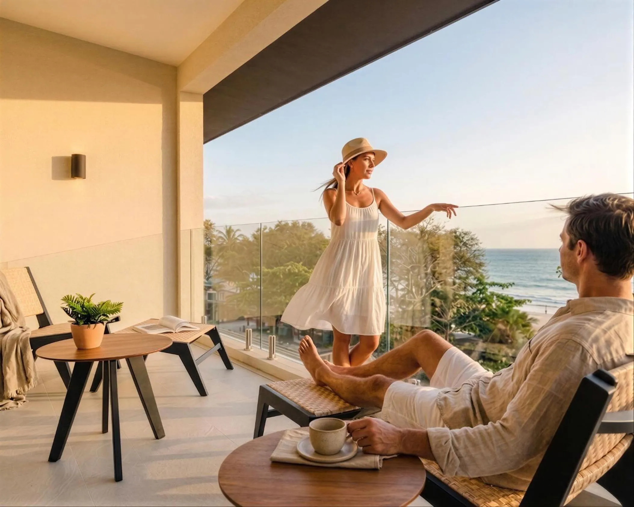 Balcony/Terrace in Iguana Surf Camp