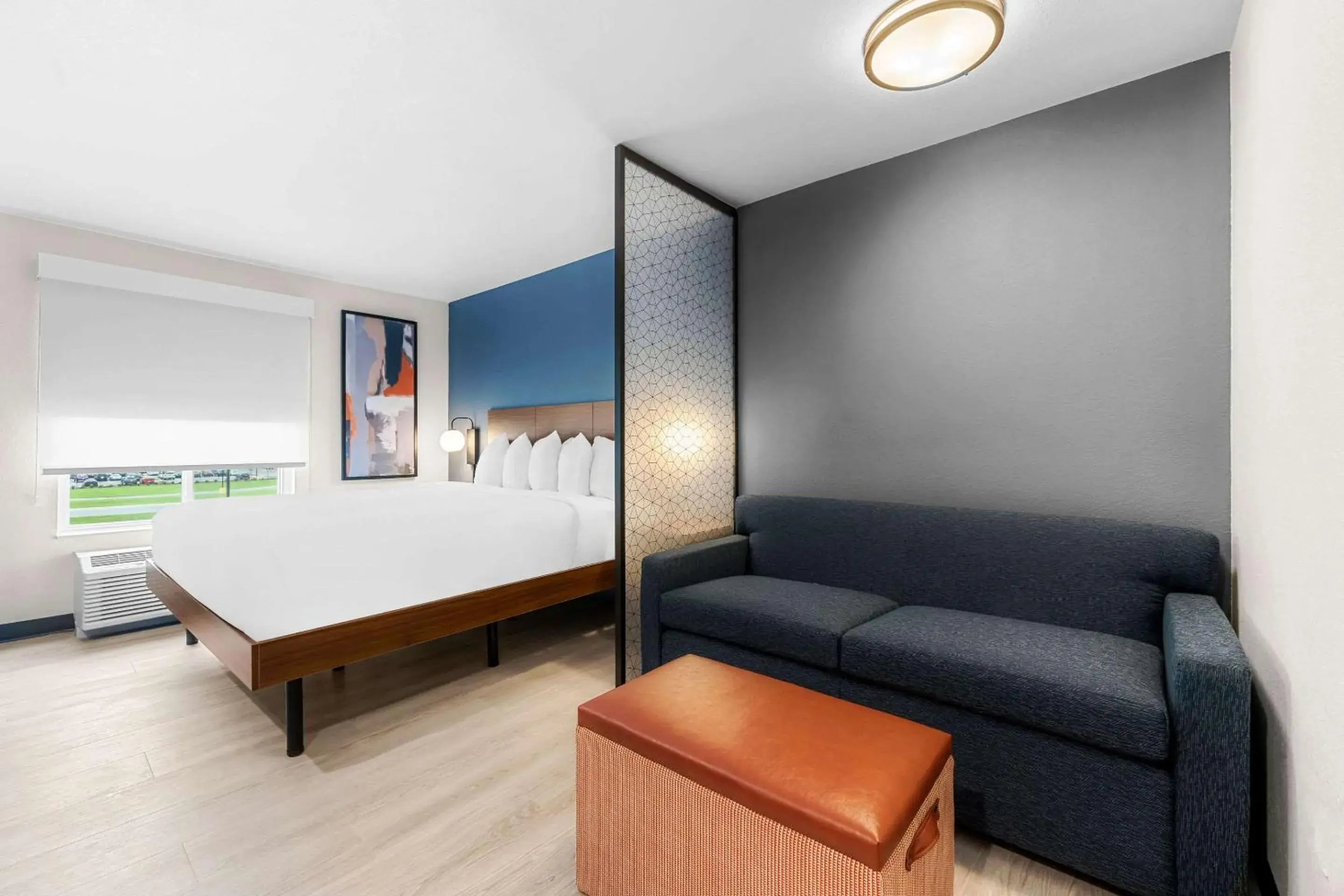 King Suite with Sofa/Accessible Tub - Disability Access/Non Smoking in Everhome Suites Fayetteville near Fort Bragg King Suite with Sofa/Accessible Tub - Disability Access/Non Smoking in Everhome Suites Fayetteville near Fort Bragg