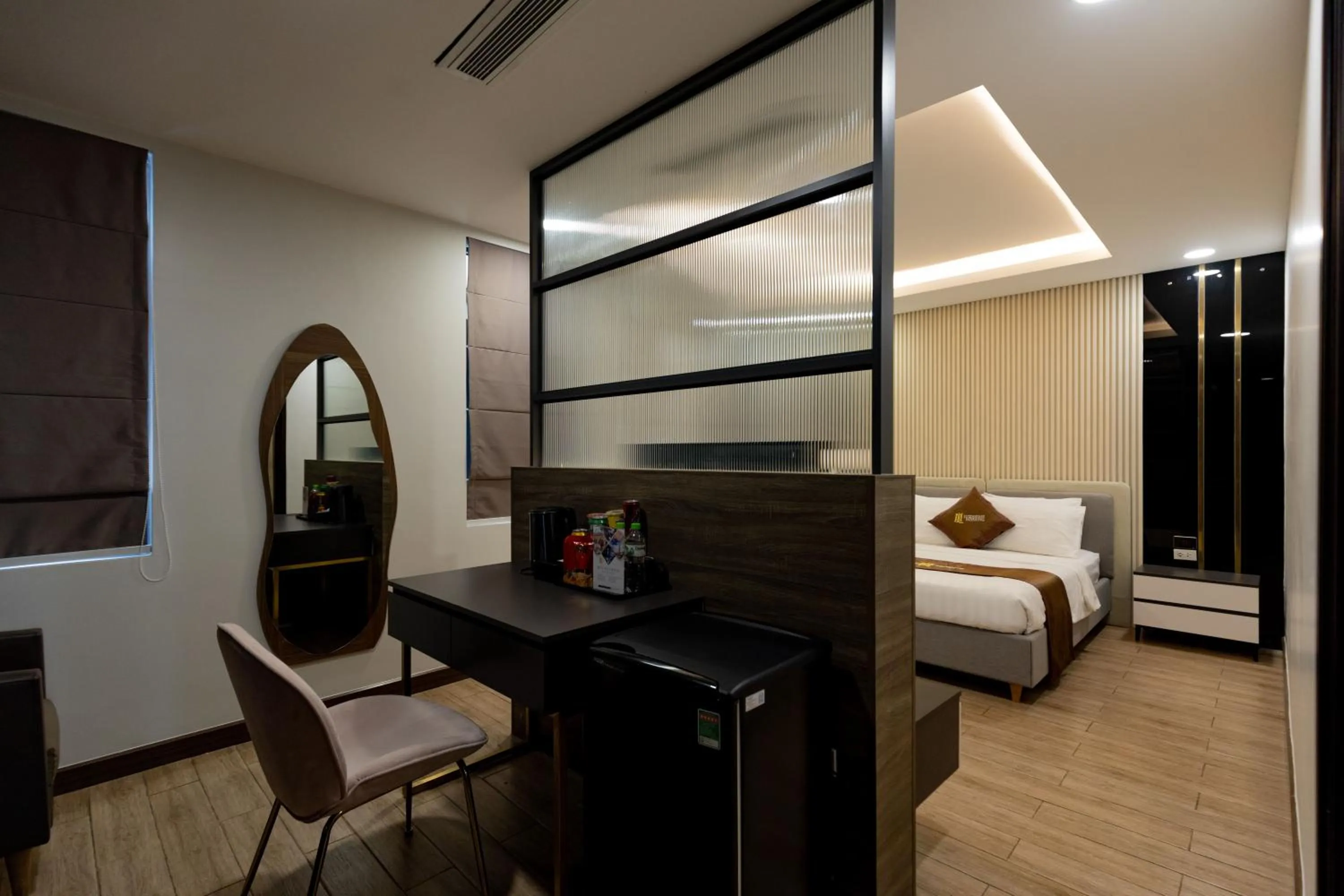 Photo of the whole room, Bed in Luxhome Mekong Hotel