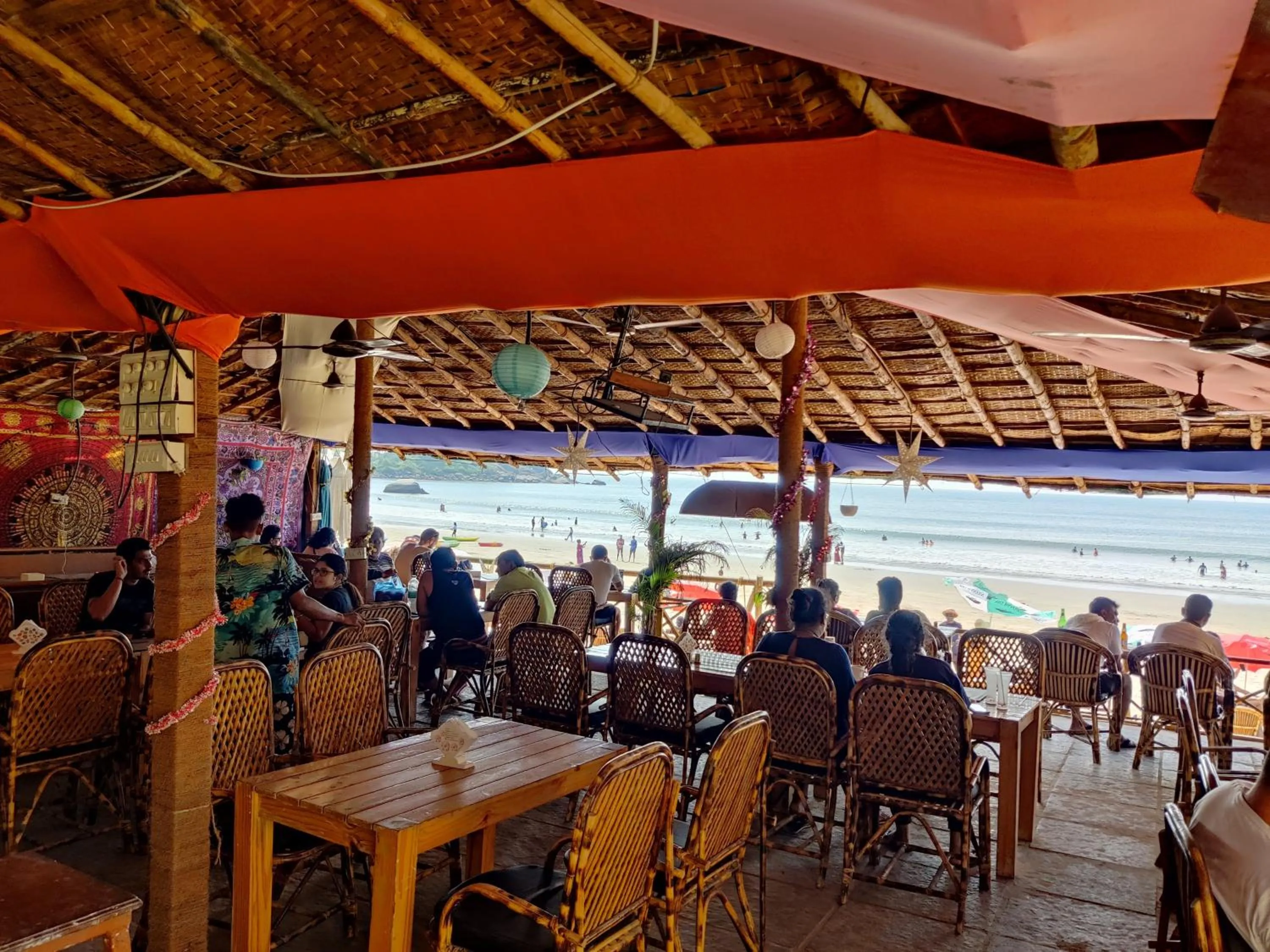 Restaurant/places to eat in Rococo Pelton beach Resort Palolem Beach goa
