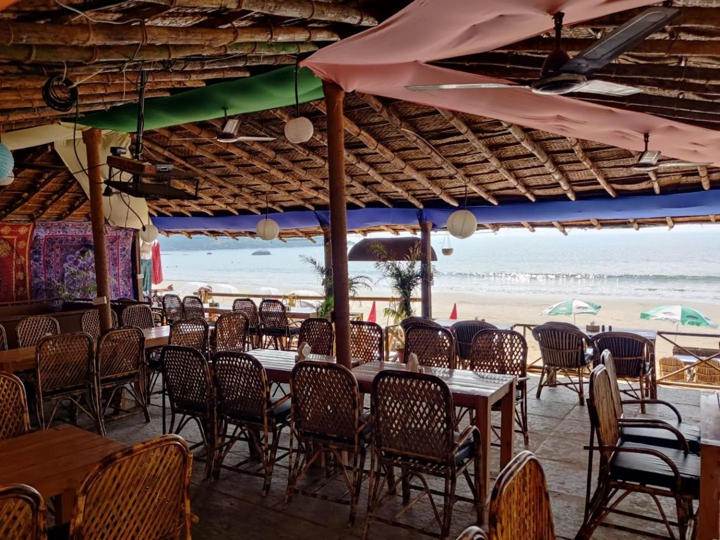 Restaurant/places to eat in Rococo Pelton beach Resort Palolem Beach goa