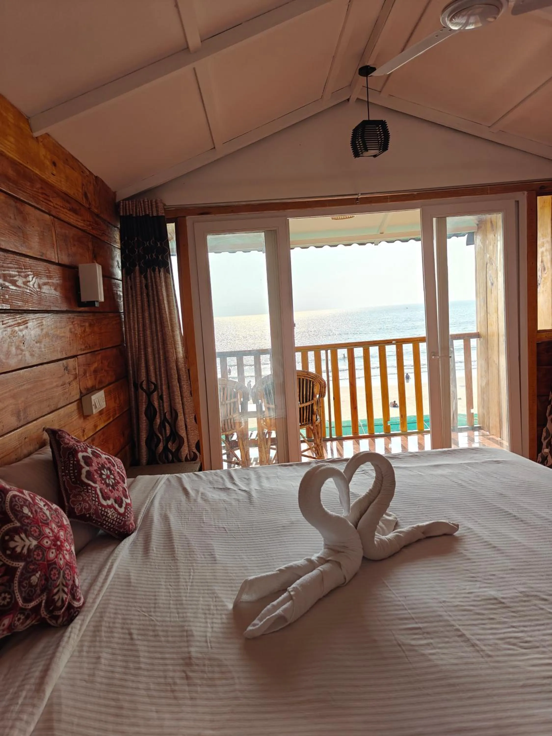 Bed in Rococo Pelton beach Resort Palolem Beach goa