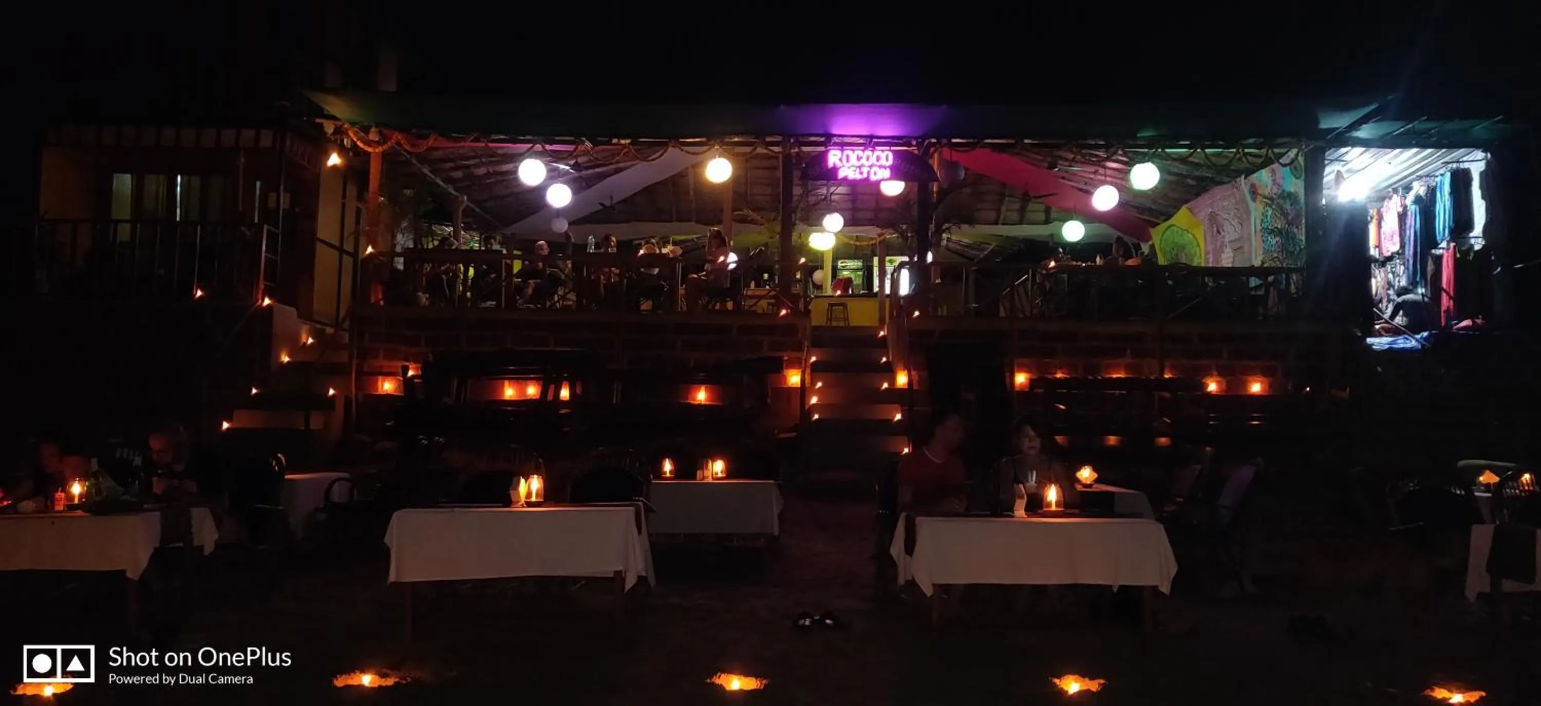 Evening entertainment in Rococo Pelton beach Resort Palolem Beach goa
