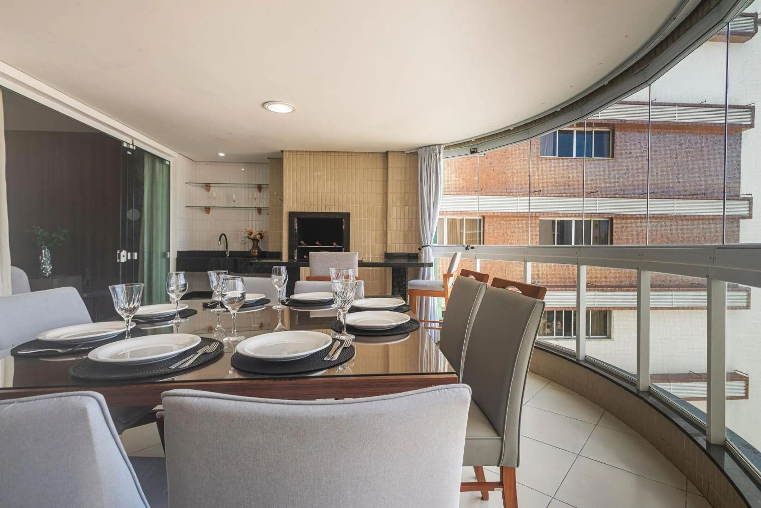 Balcony/Terrace in ITNC091 - Incrível vista para o mar com 3Q+3WC
