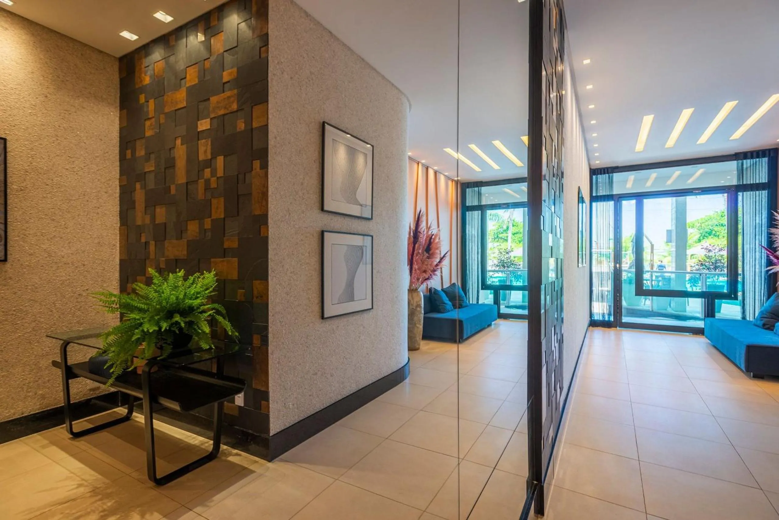 Lobby or reception in ITNC091 - Incrível vista para o mar com 3Q+3WC