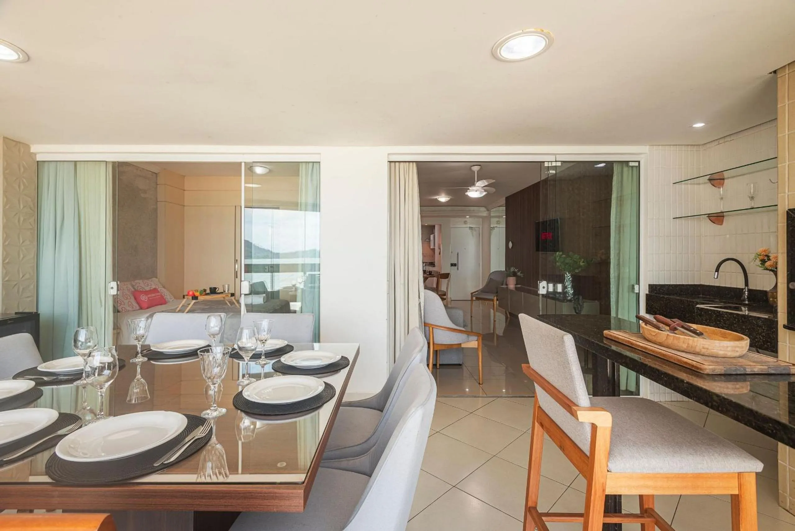 Balcony/Terrace in ITNC091 - Incrível vista para o mar com 3Q+3WC