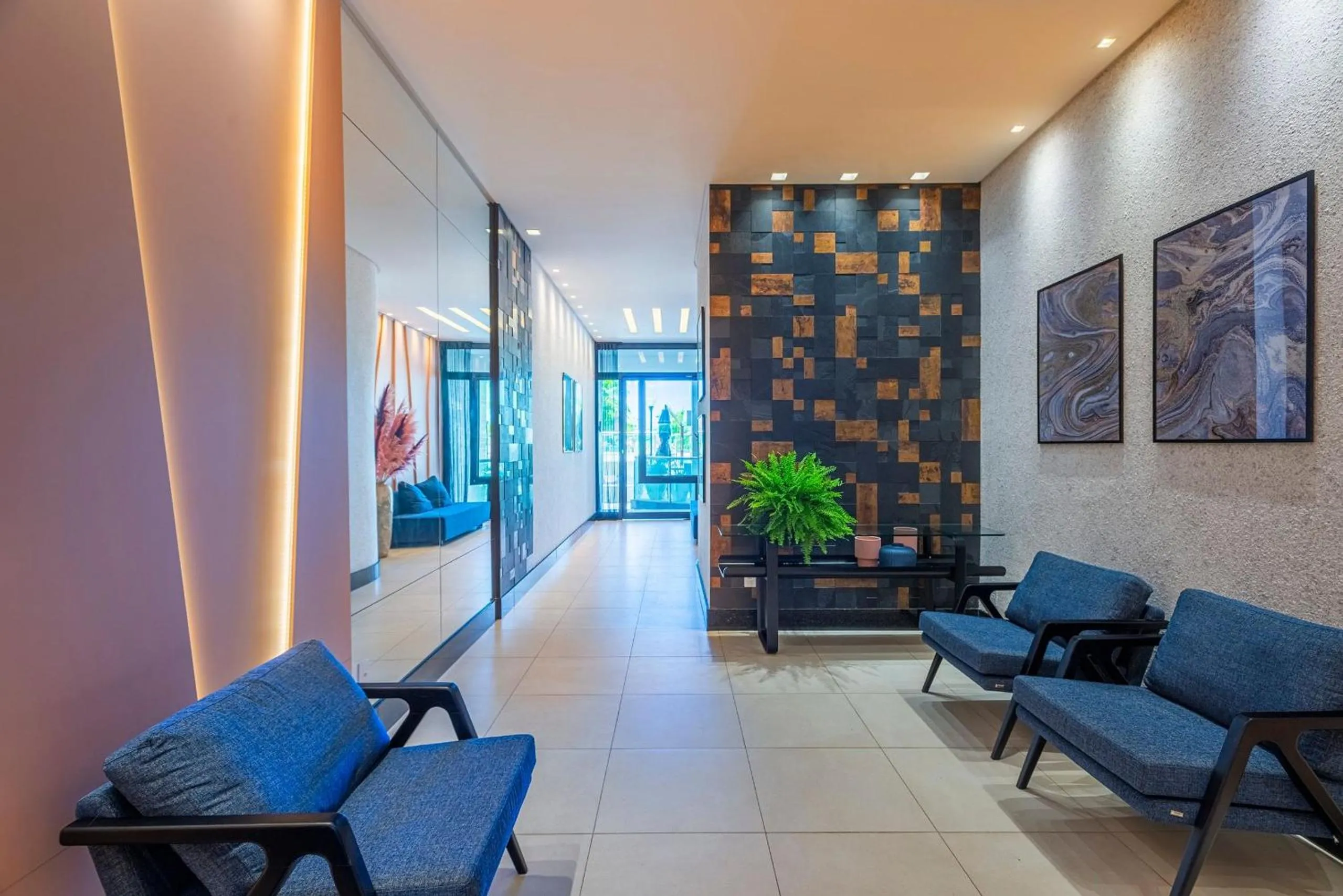 Lobby or reception in ITNC091 - Incrível vista para o mar com 3Q+3WC