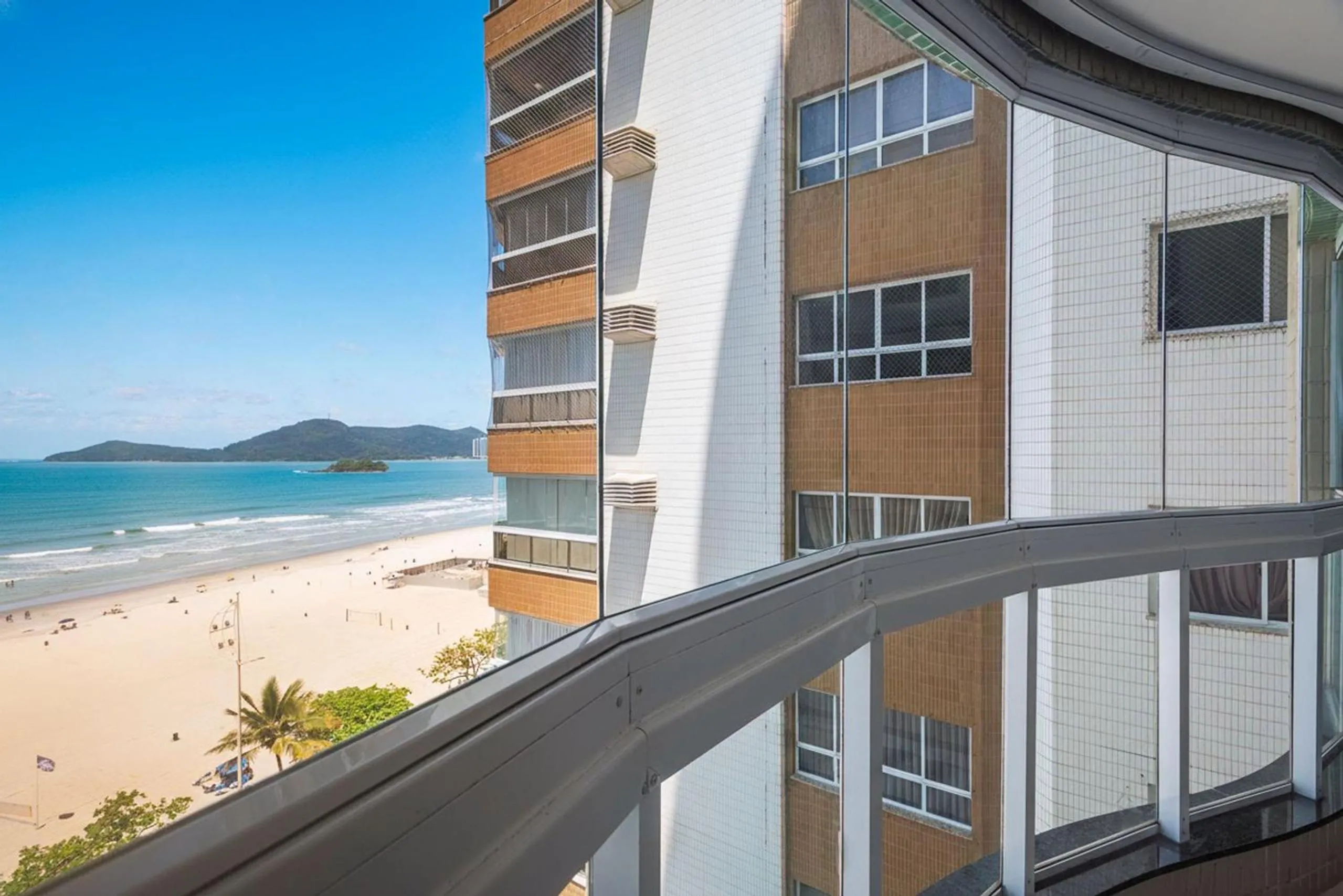 Balcony/Terrace in ITNC091 - Incrível vista para o mar com 3Q+3WC