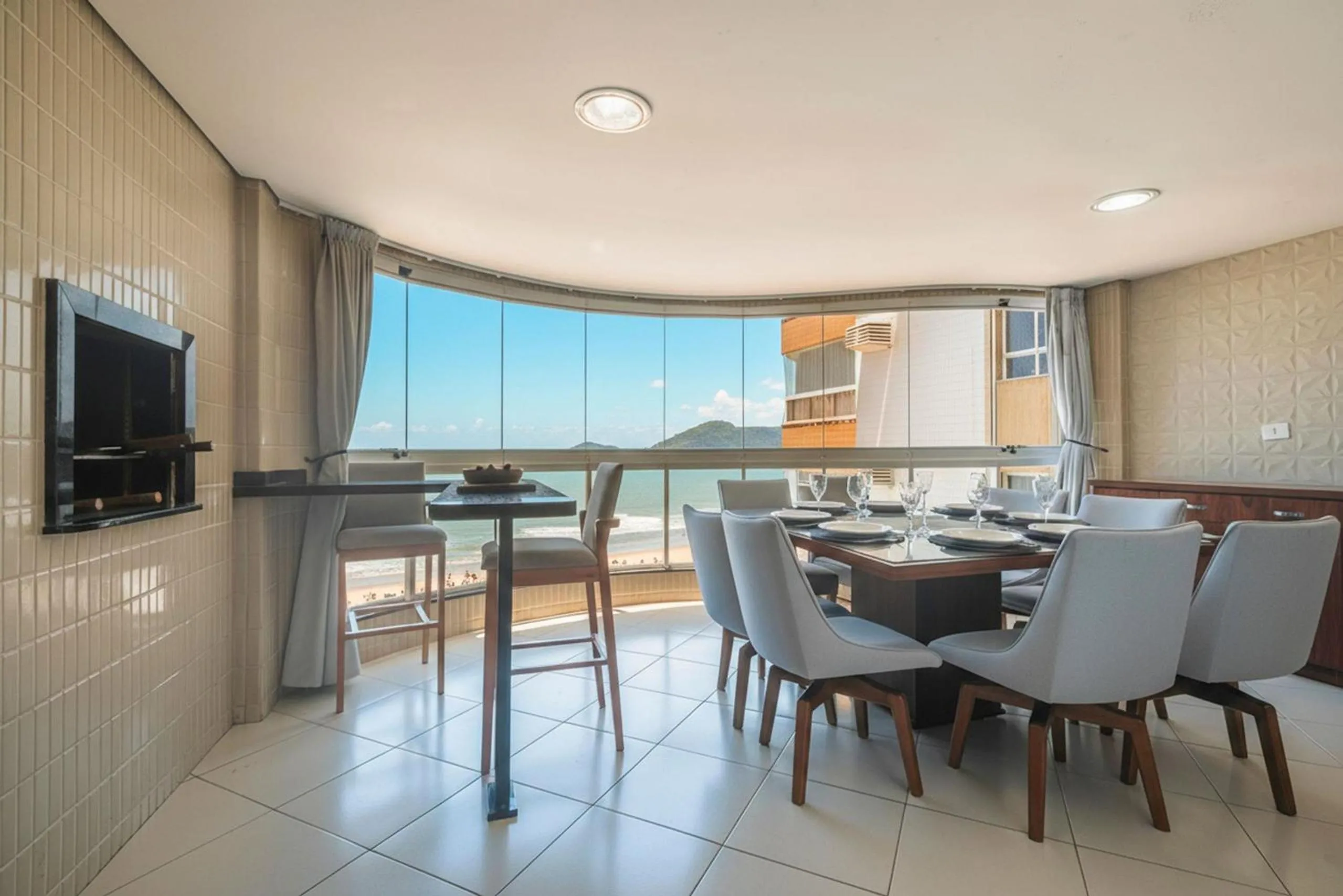 Balcony/Terrace in ITNC091 - Incrível vista para o mar com 3Q+3WC