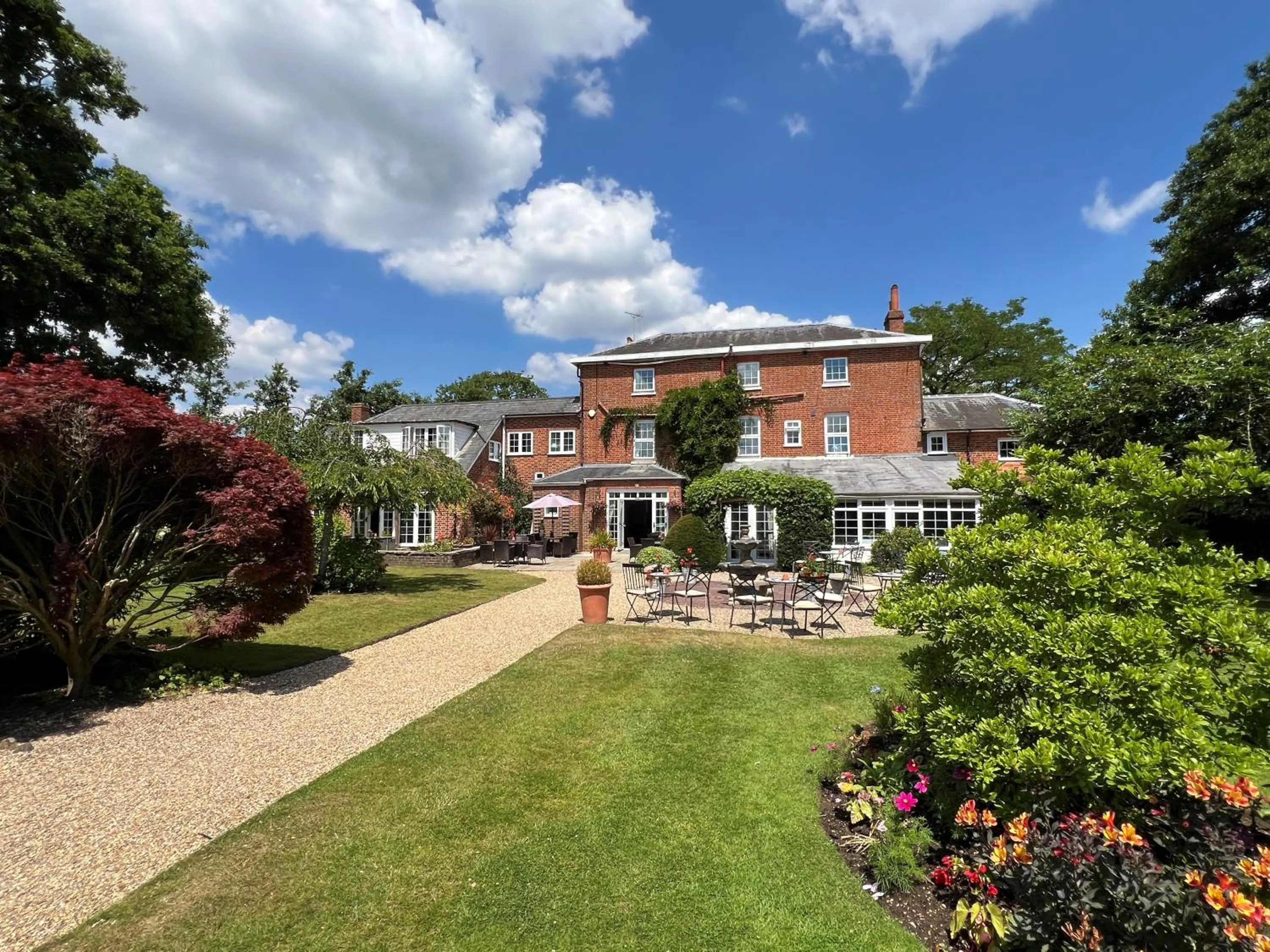 Garden view in The Mill House