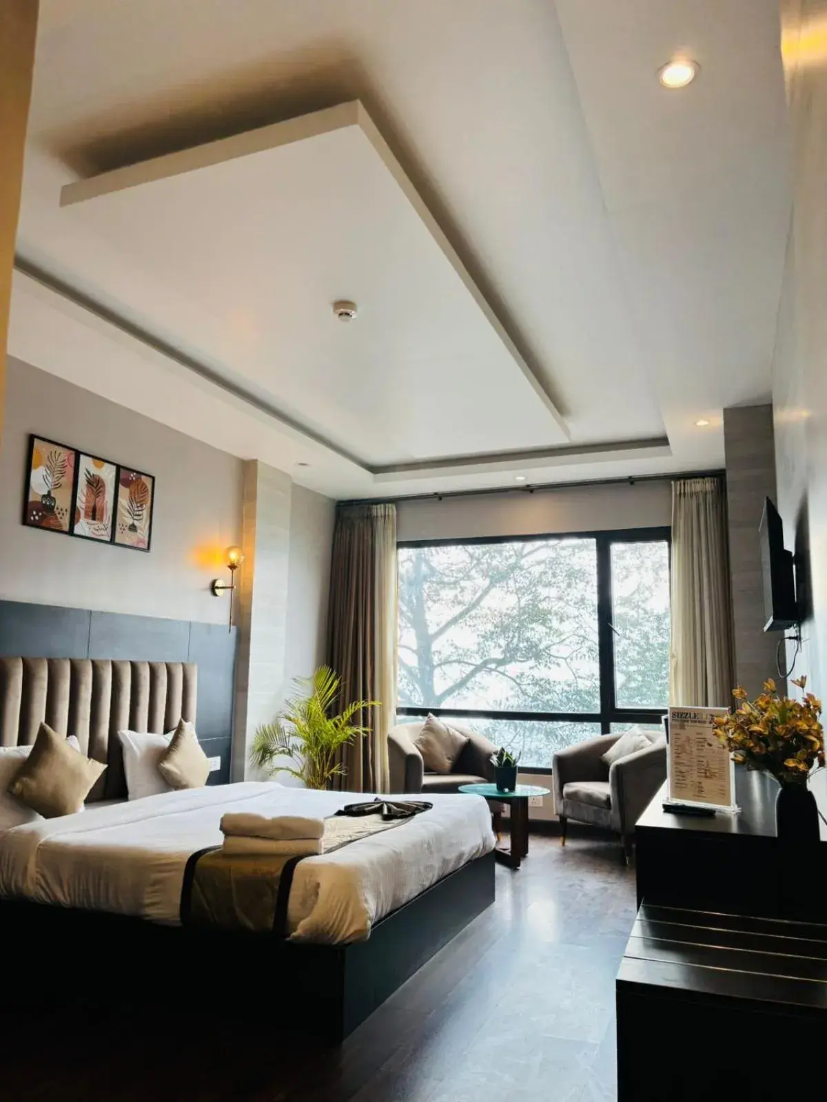 View (from property/room), Bed in Orbit Regency View (from property/room), Bed in Orbit Regency