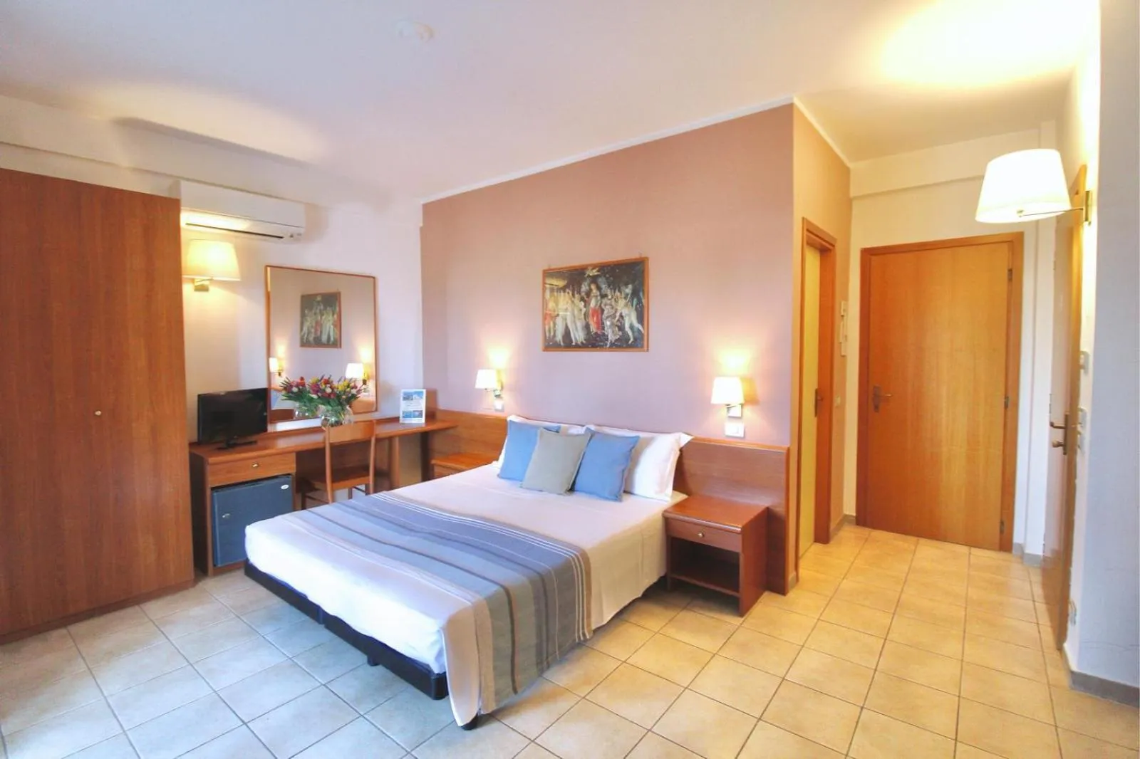 Bed in Hotel Palme Gemelle