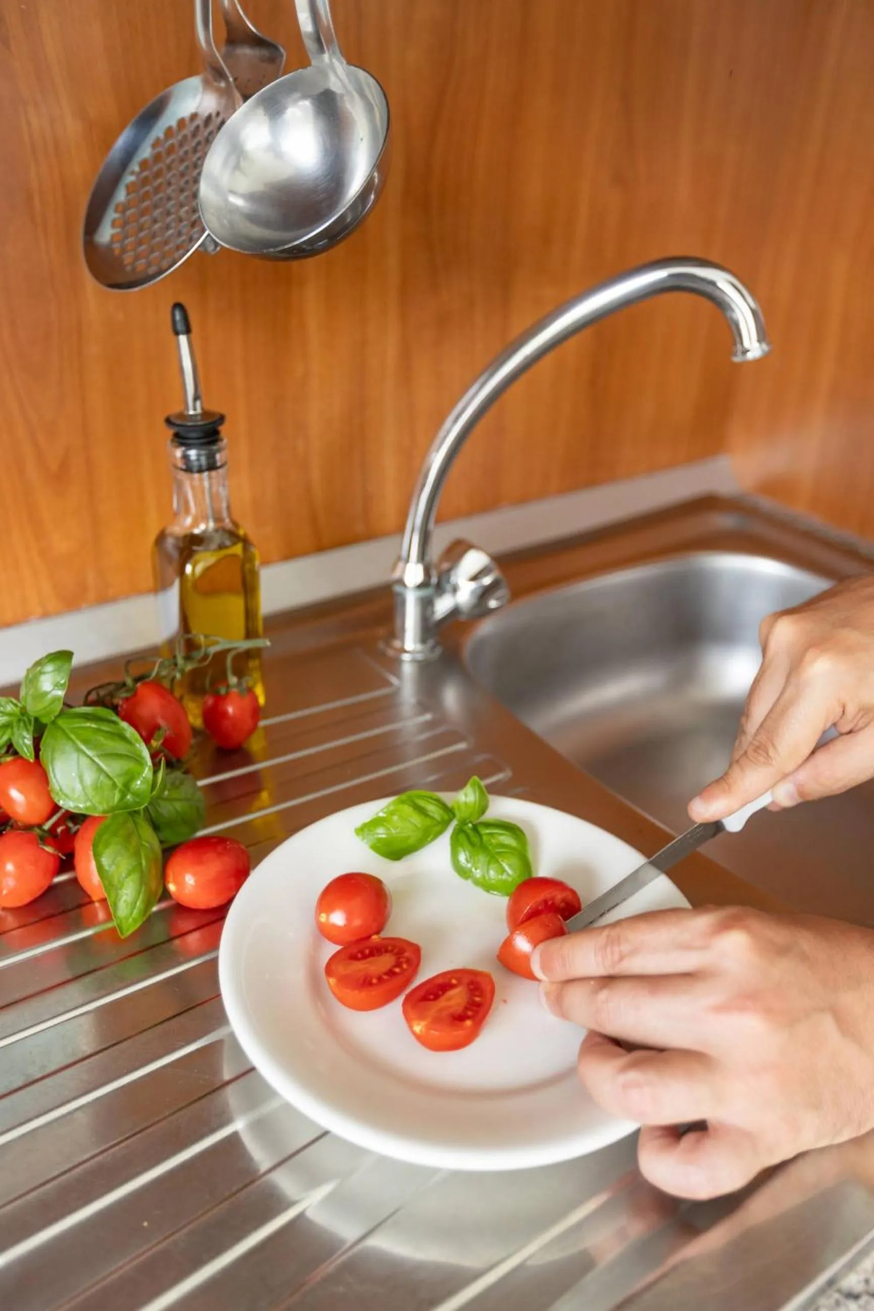 Kitchen or kitchenette in Hotel Palme Gemelle